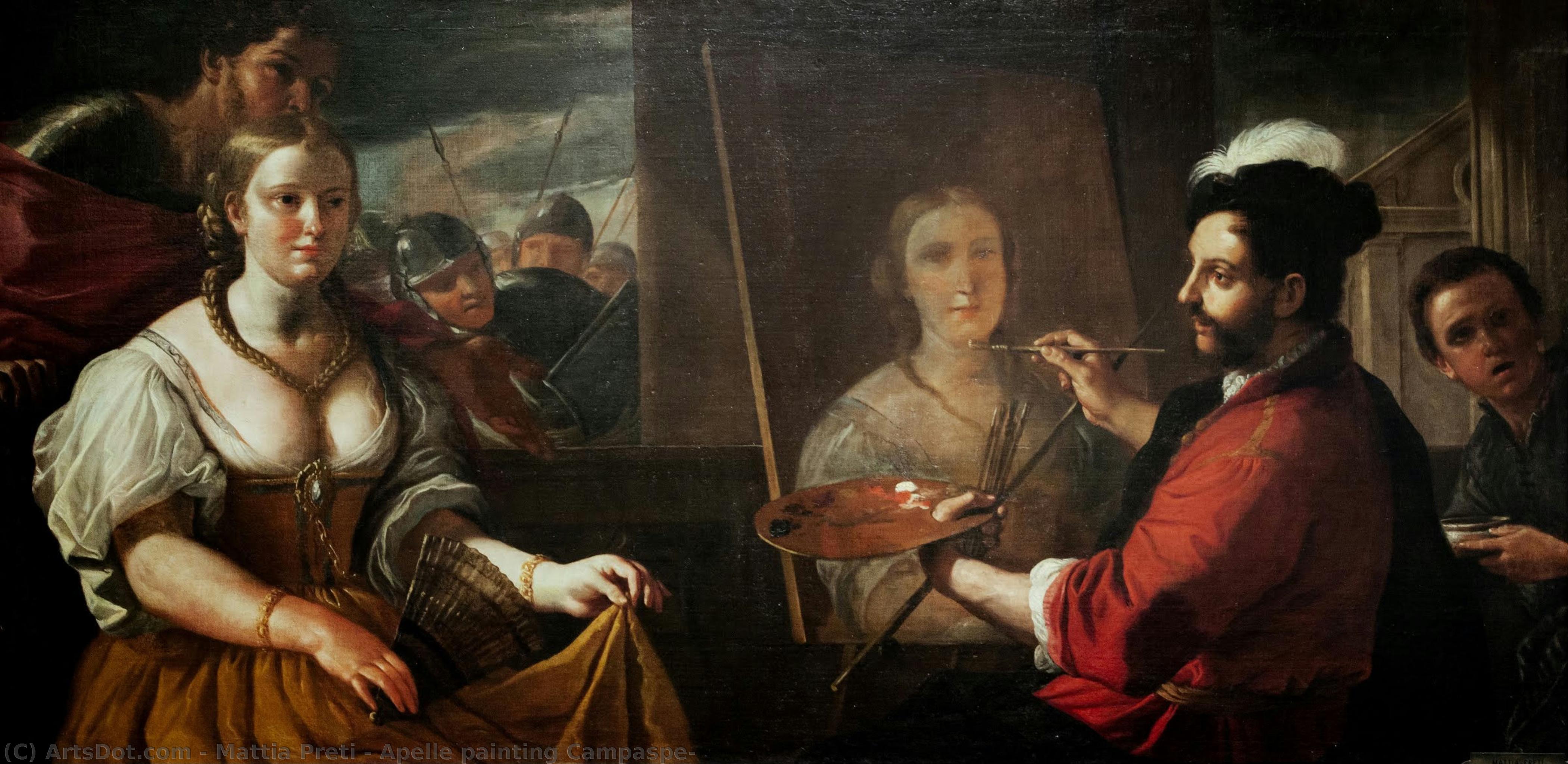 Apelle Painting Campaspe — Mattia Preti