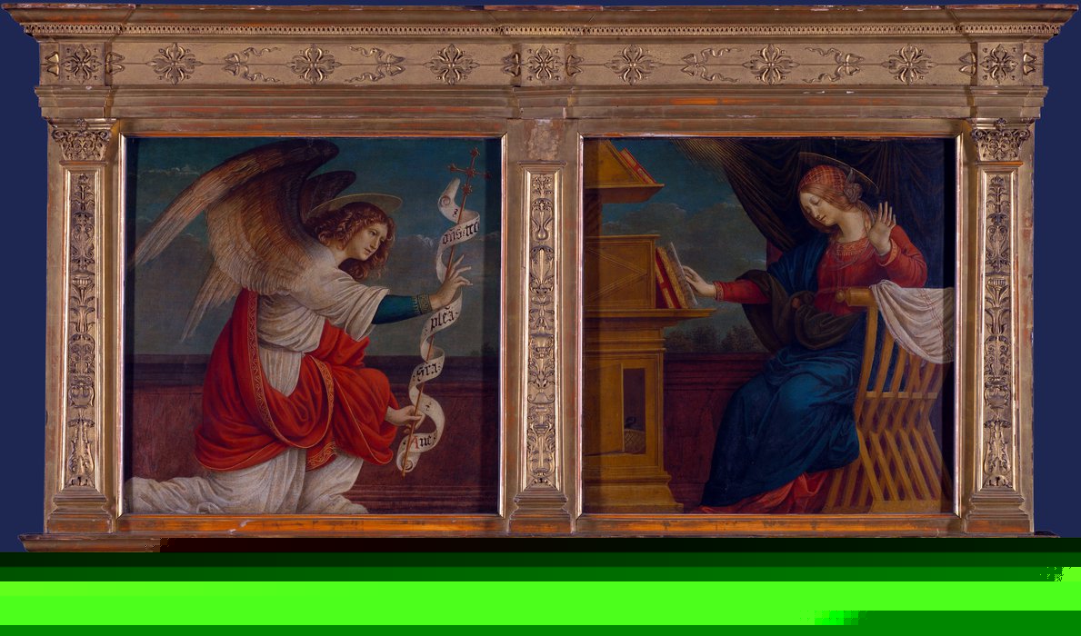 Panels From An Altarpiece - The Annunciation — Gaudenzio Ferrari