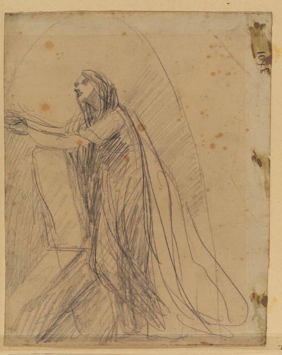 Study For A Portrait Of Lady Hamilton — George Romney