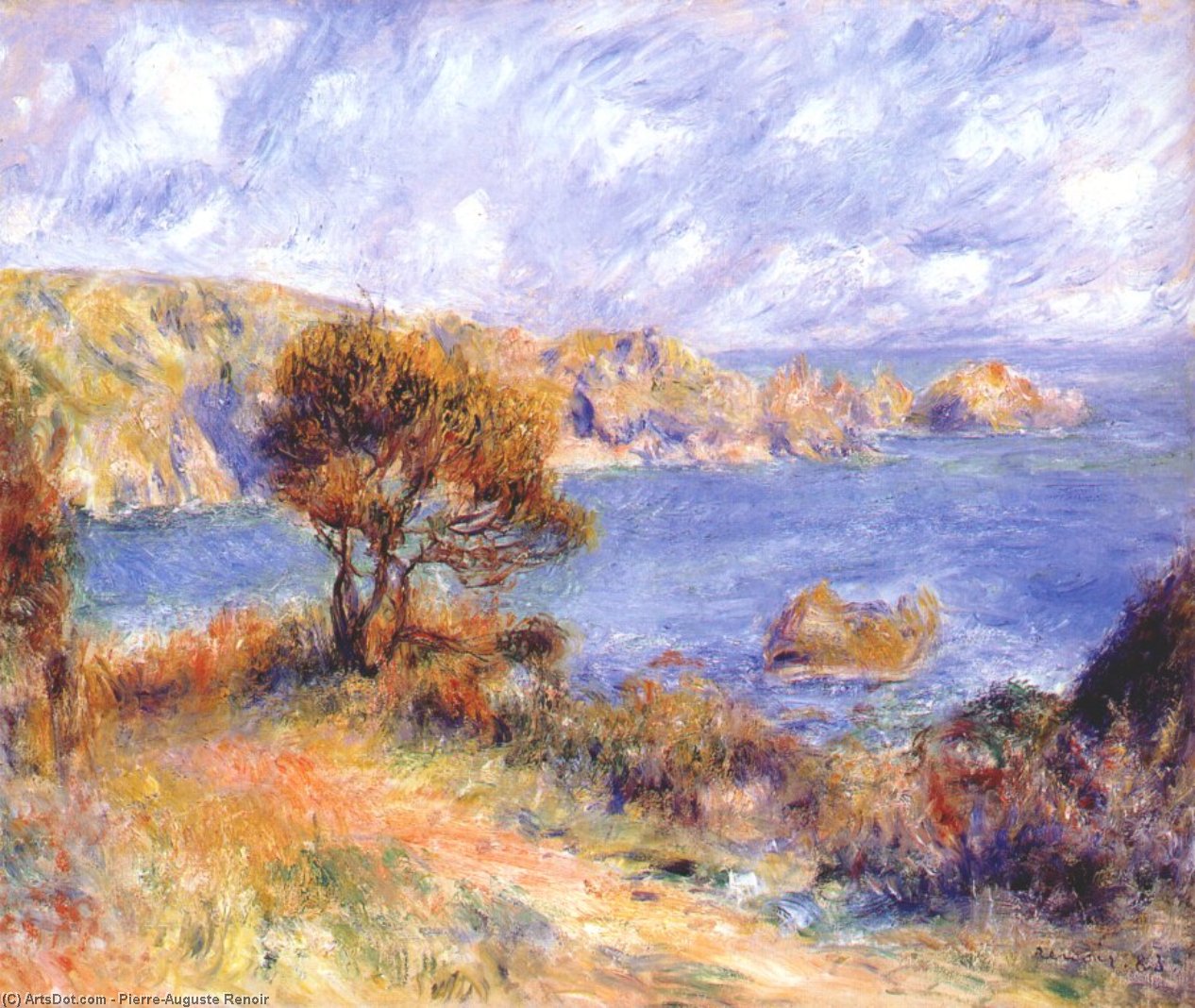 View At Guernsey — Pierre-auguste Renoir