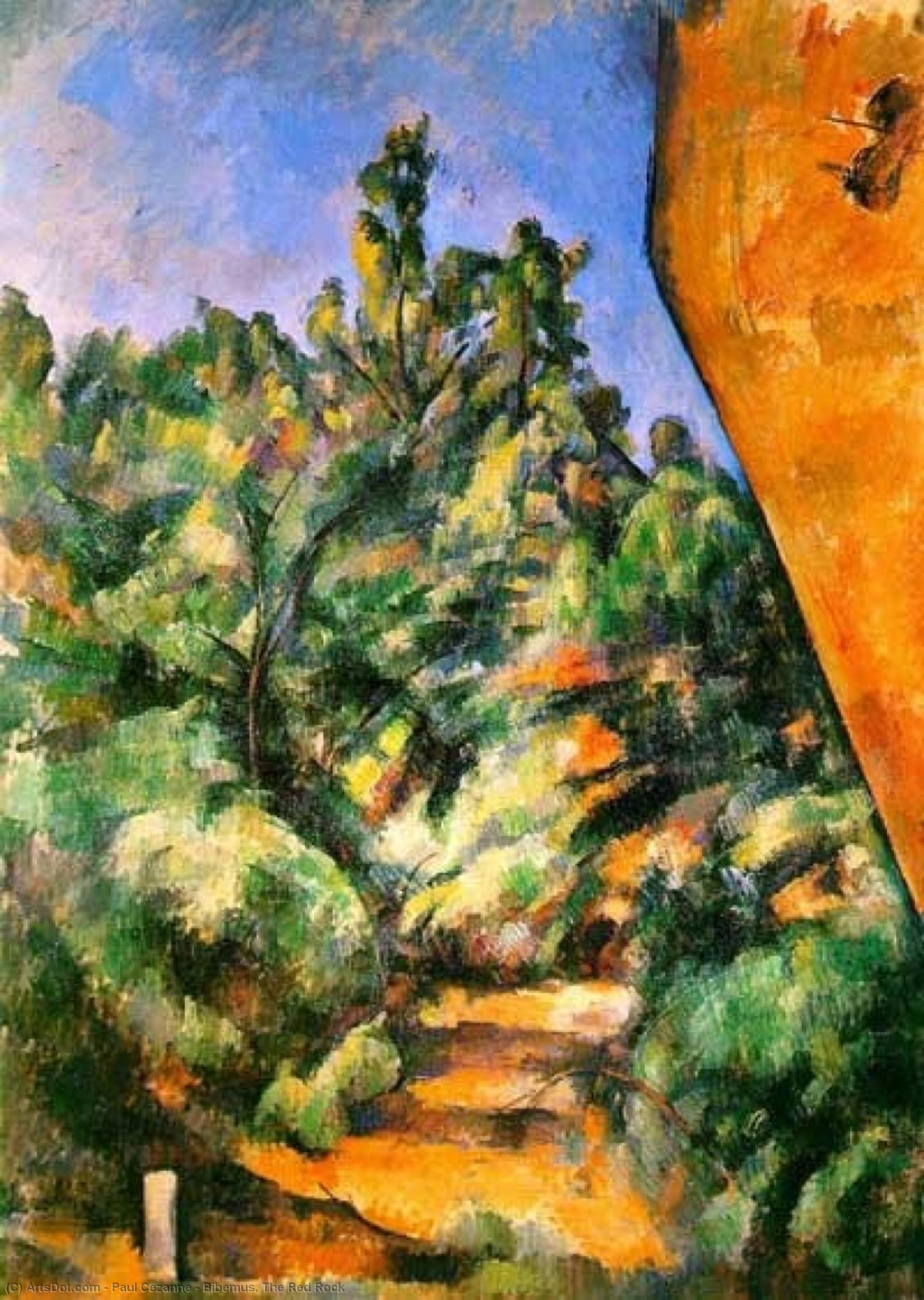 Bibemus. The Red Rock — Paul Cézanne