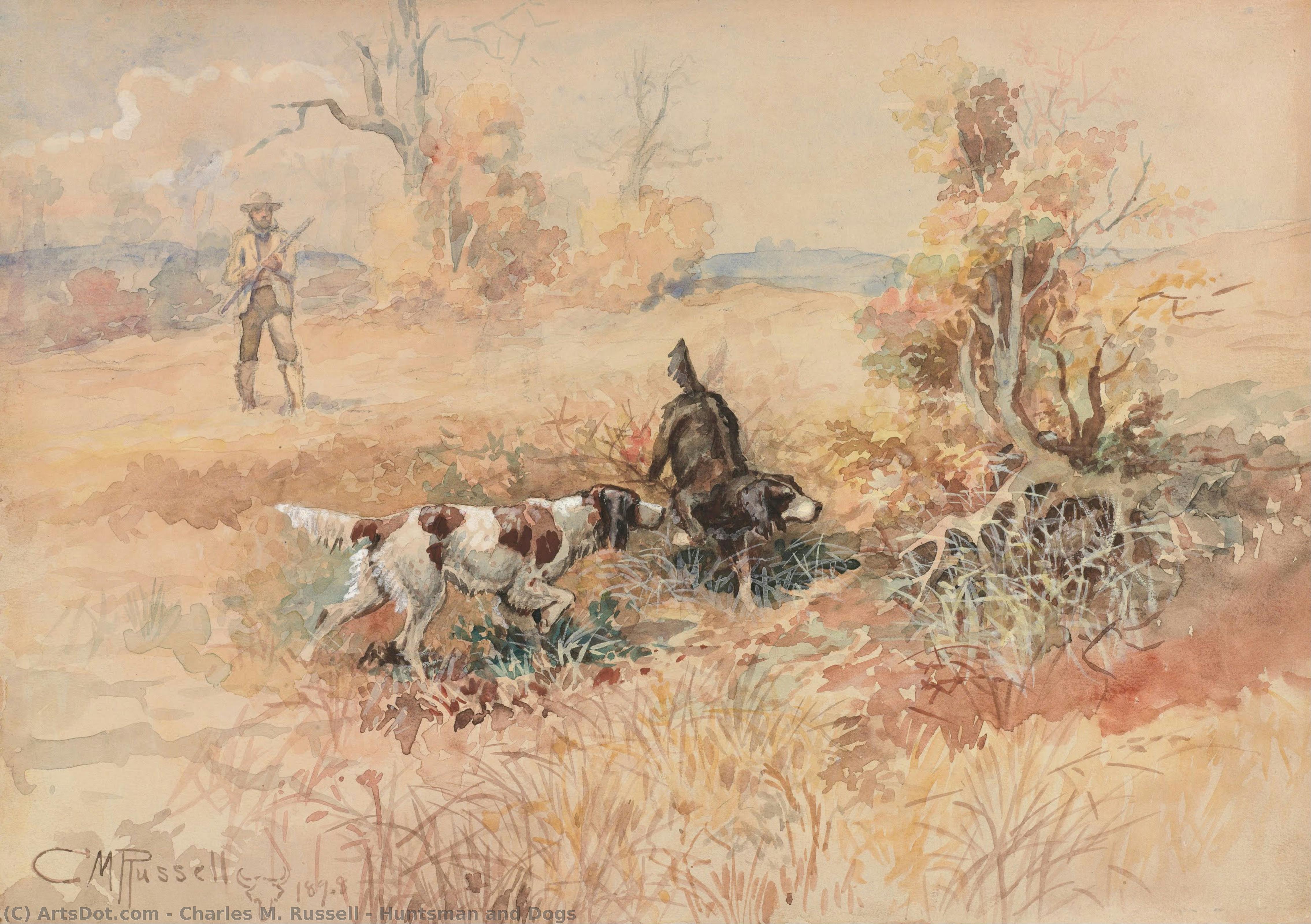Huntsman And Dogs — Charles Marion Russell