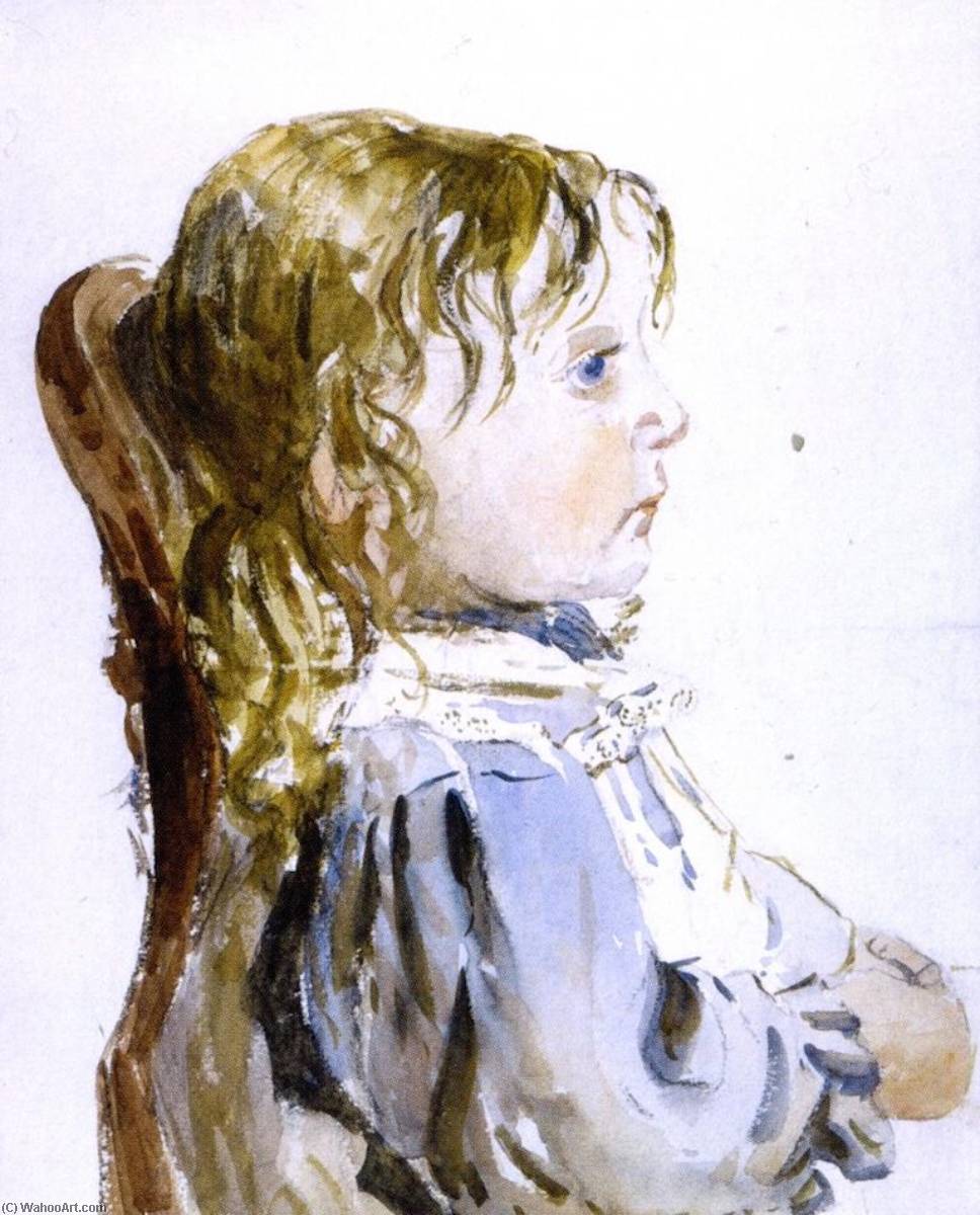 Girl In A Pinafore — David Cox The Elder