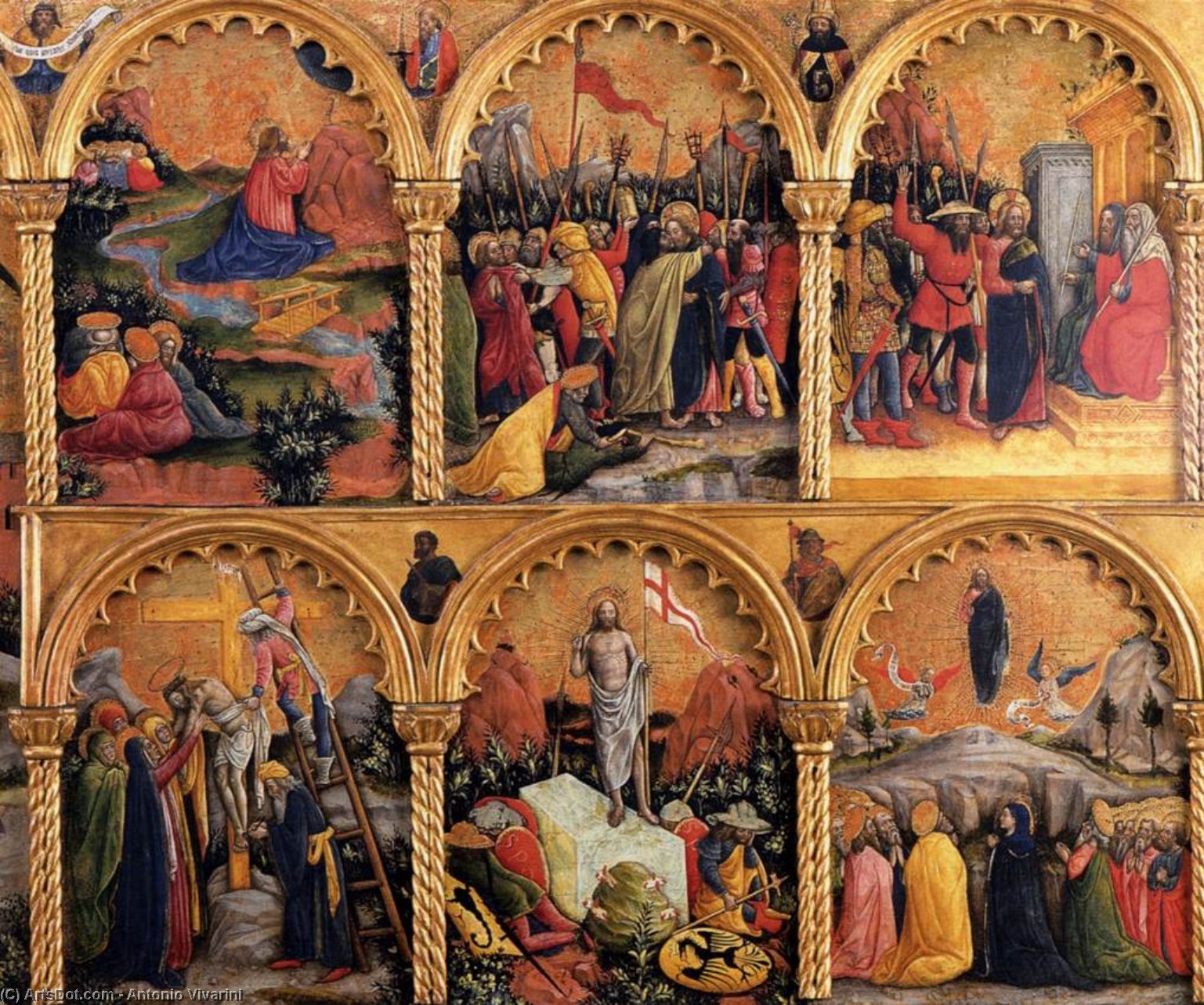 Passion Polyptych (detail) — Antonio Vivarini