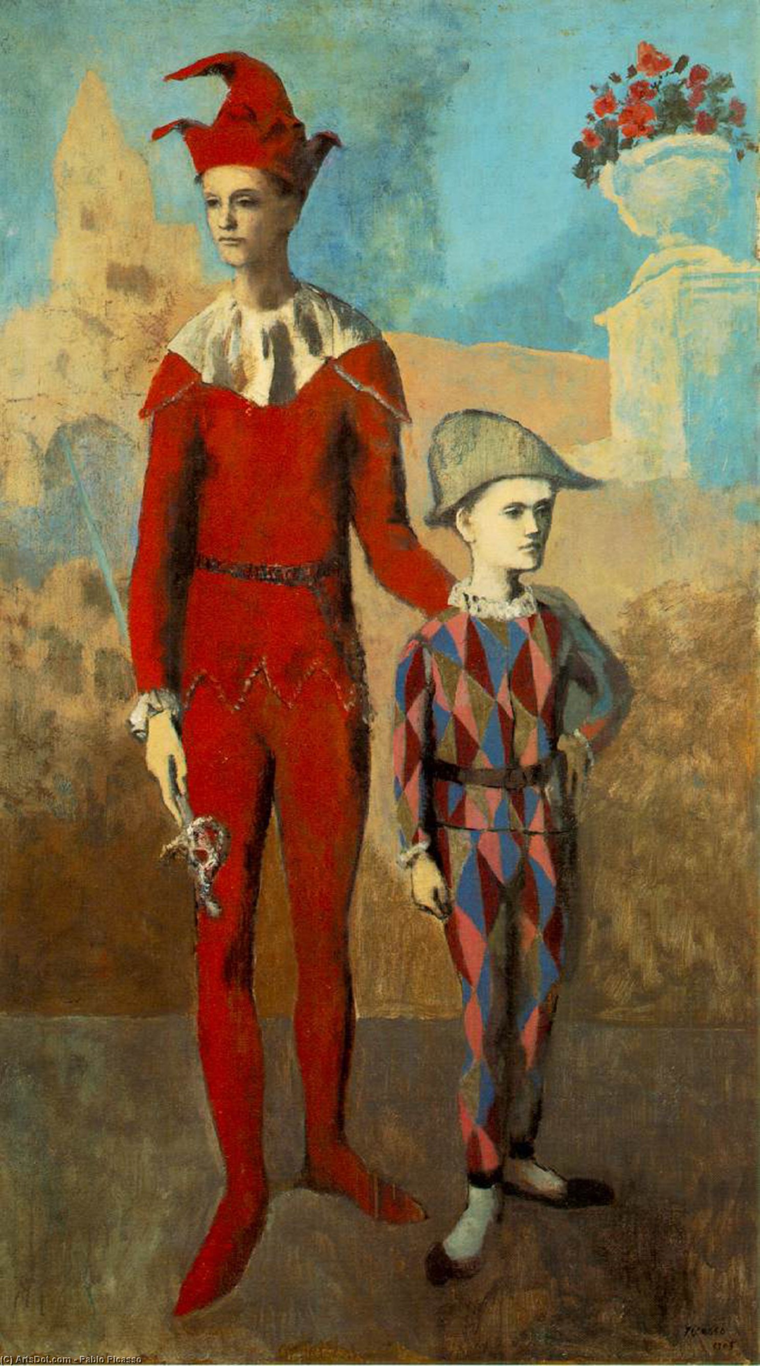 Acrobat And Young Harlequin — Pablo Picasso