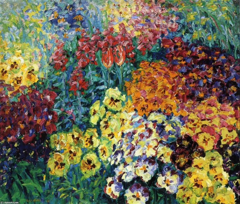Flower Garden. Pansies — Emile Nolde