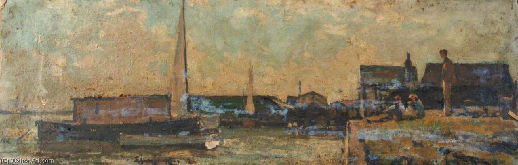Houseboats At Milton, No.24 — Edward Robert King