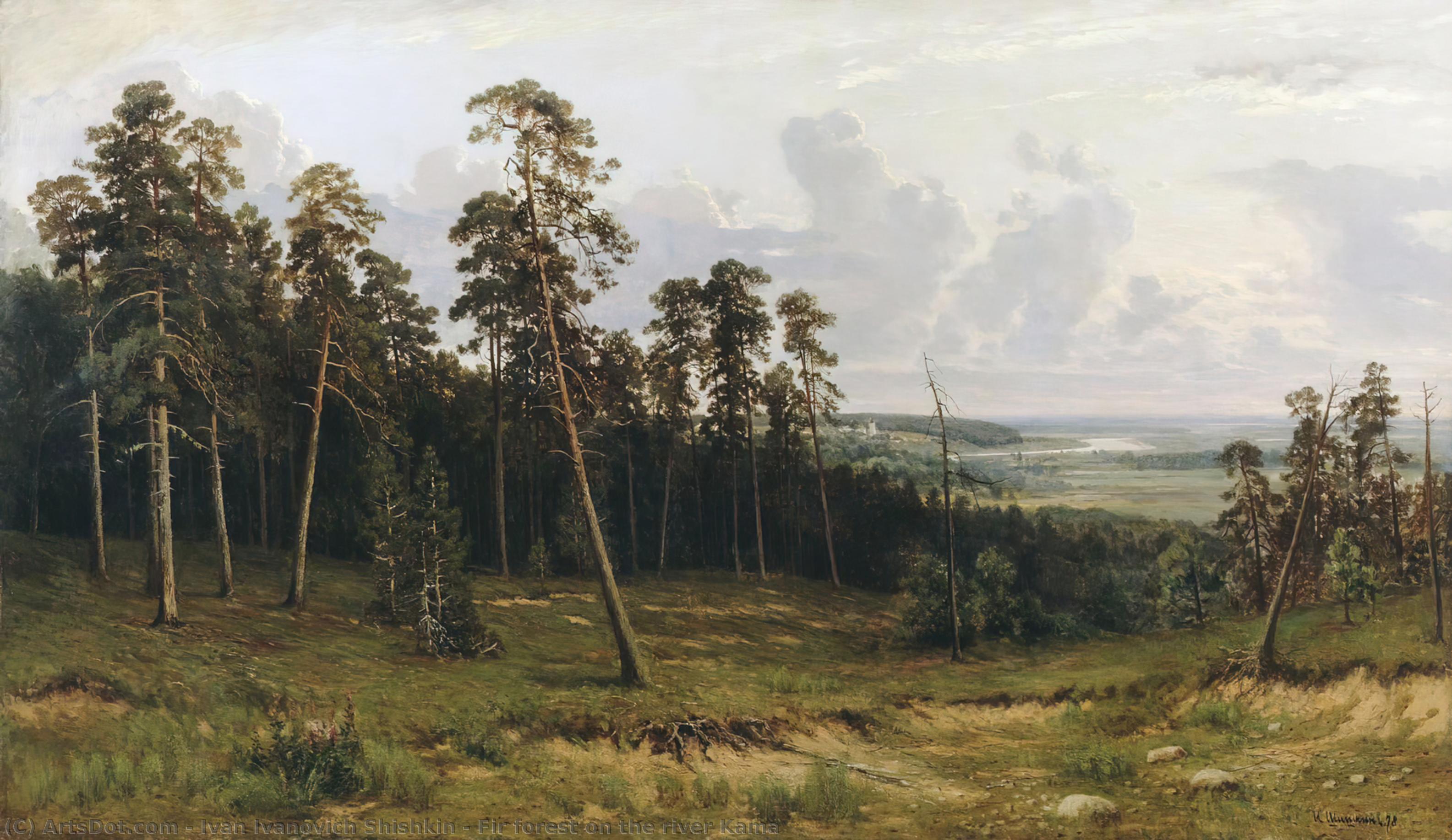 Fir Forest On The River Kama — Ivan Ivanovich Shishkin