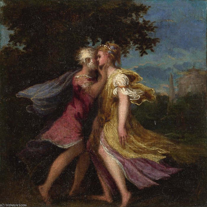 Jupiter Seducing Callisto — Andrea Schiavone (andrea Meldolla)