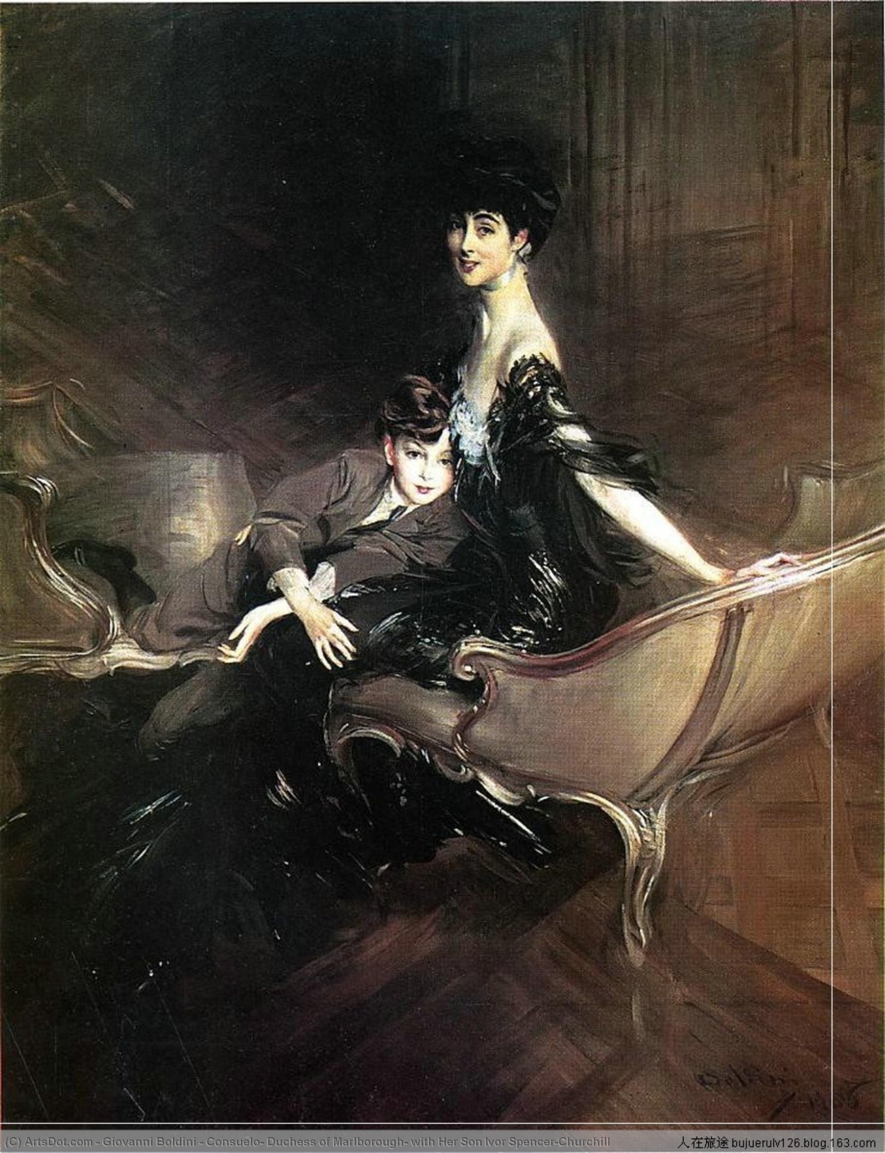 Consuelo, Duchess Of Marlborough, With Her Son Ivor Spencer-churchill — Giovanni Boldini