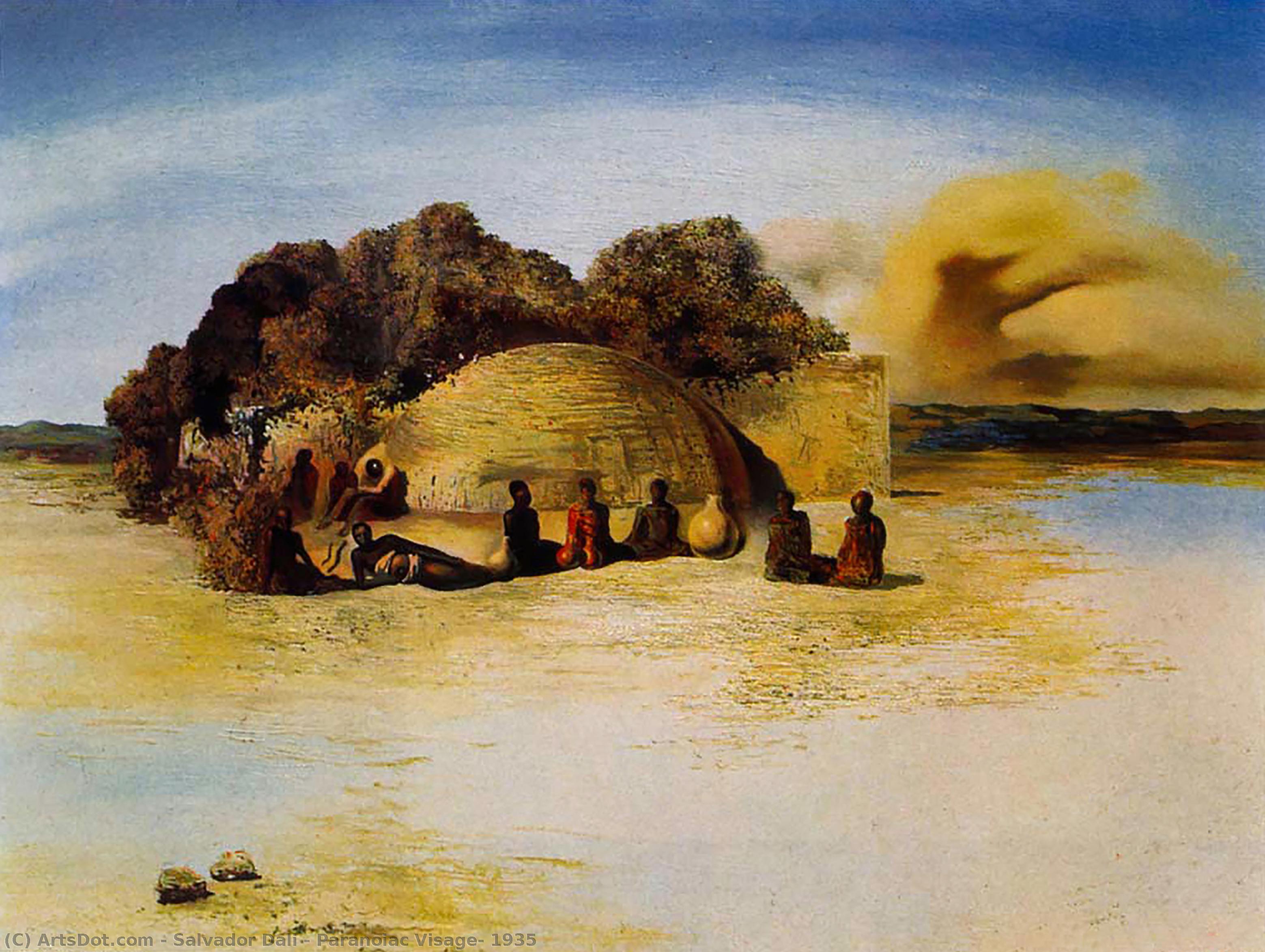 Paranoiac Visage, 1935 — Salvador Dalí