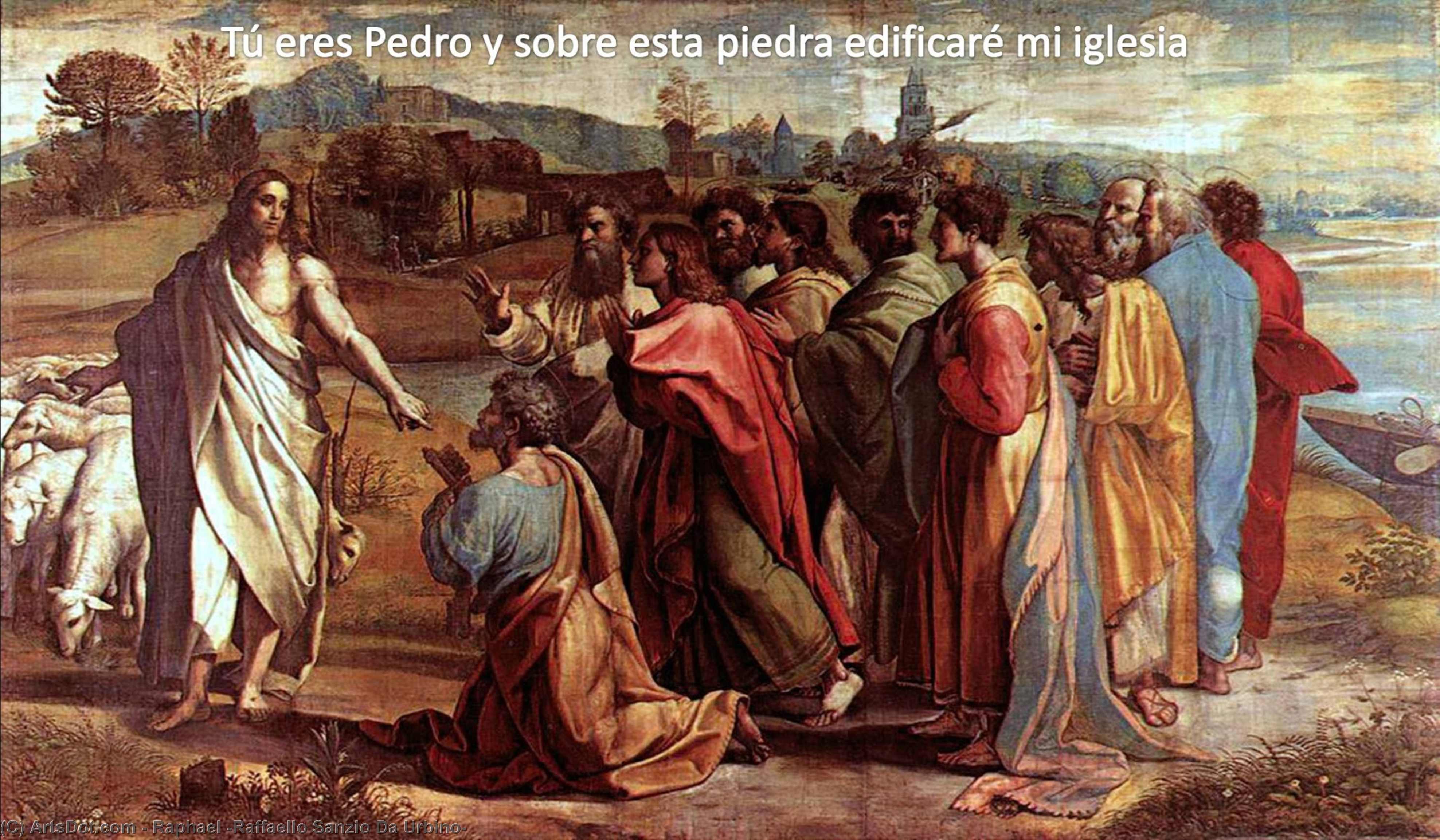 Christ's Charge To St. Peter (cartoon For The Sistine Chapel) — Raphael