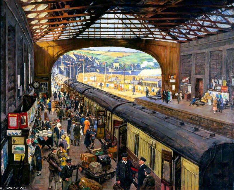 The Terminus, Penzance Station, Cornwall — Elizabeth Adela Stanhope Forbes