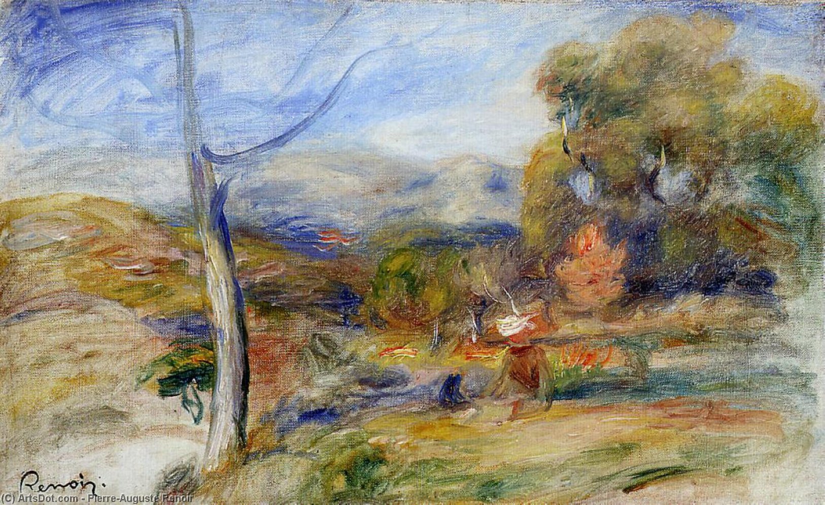 Landscape Near Cagnes — Pierre-auguste Renoir