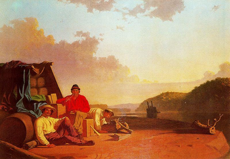 Watching The Cargo — George Caleb Bingham