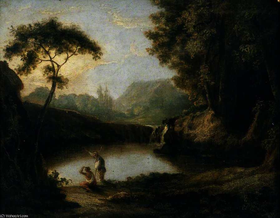 Landscape With A Lake And Figures — Richard Wilson