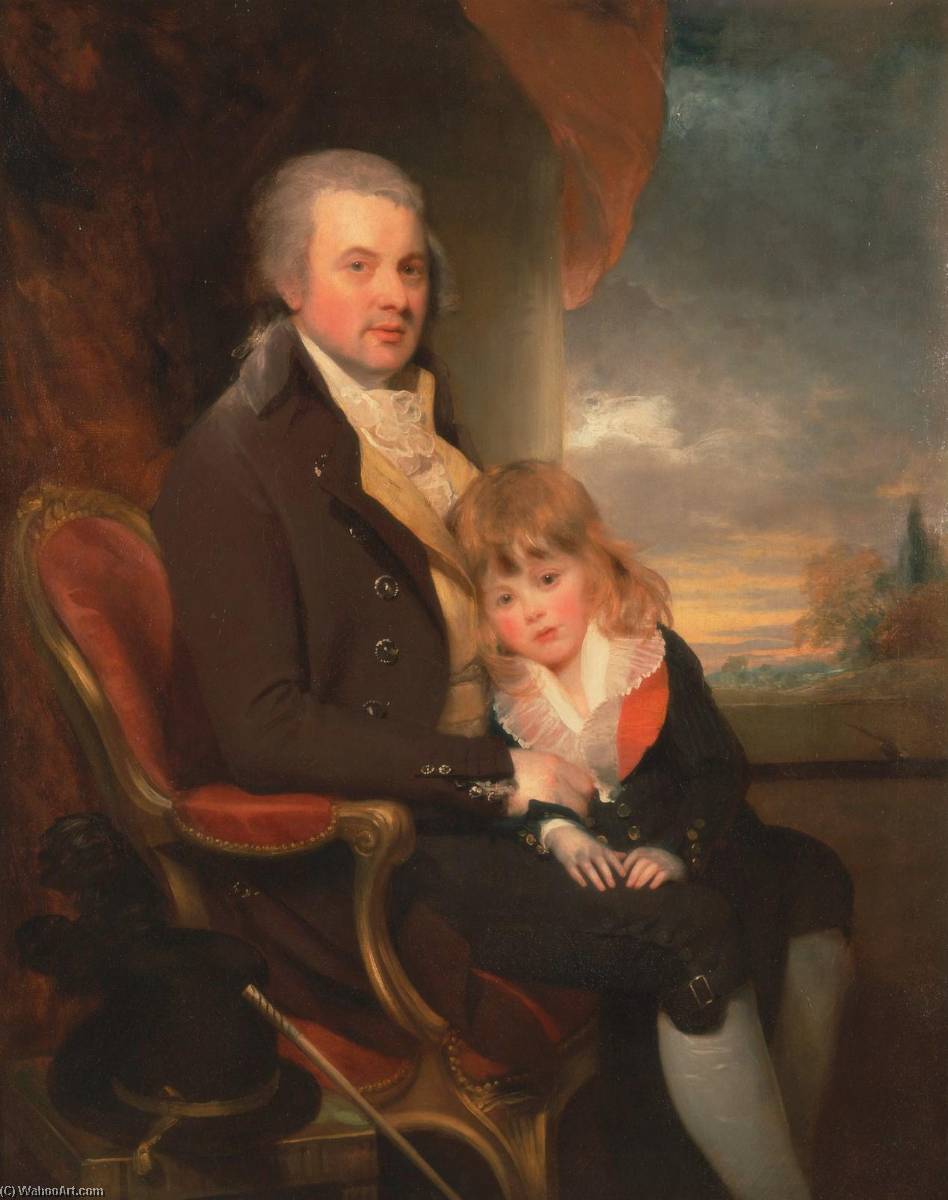 Edward George Lind And His Son Montague — Sir William Beechey
