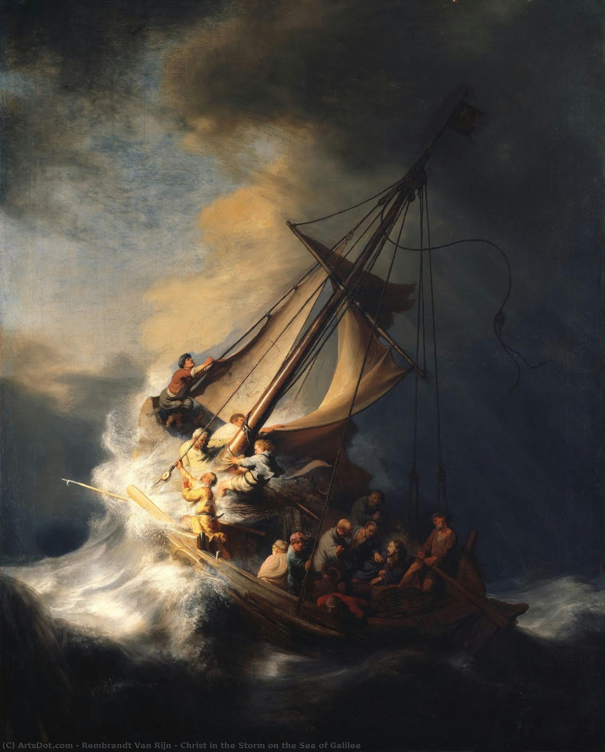 Christ In The Storm On The Sea Of Galilee — Rembrandt Van Rijn