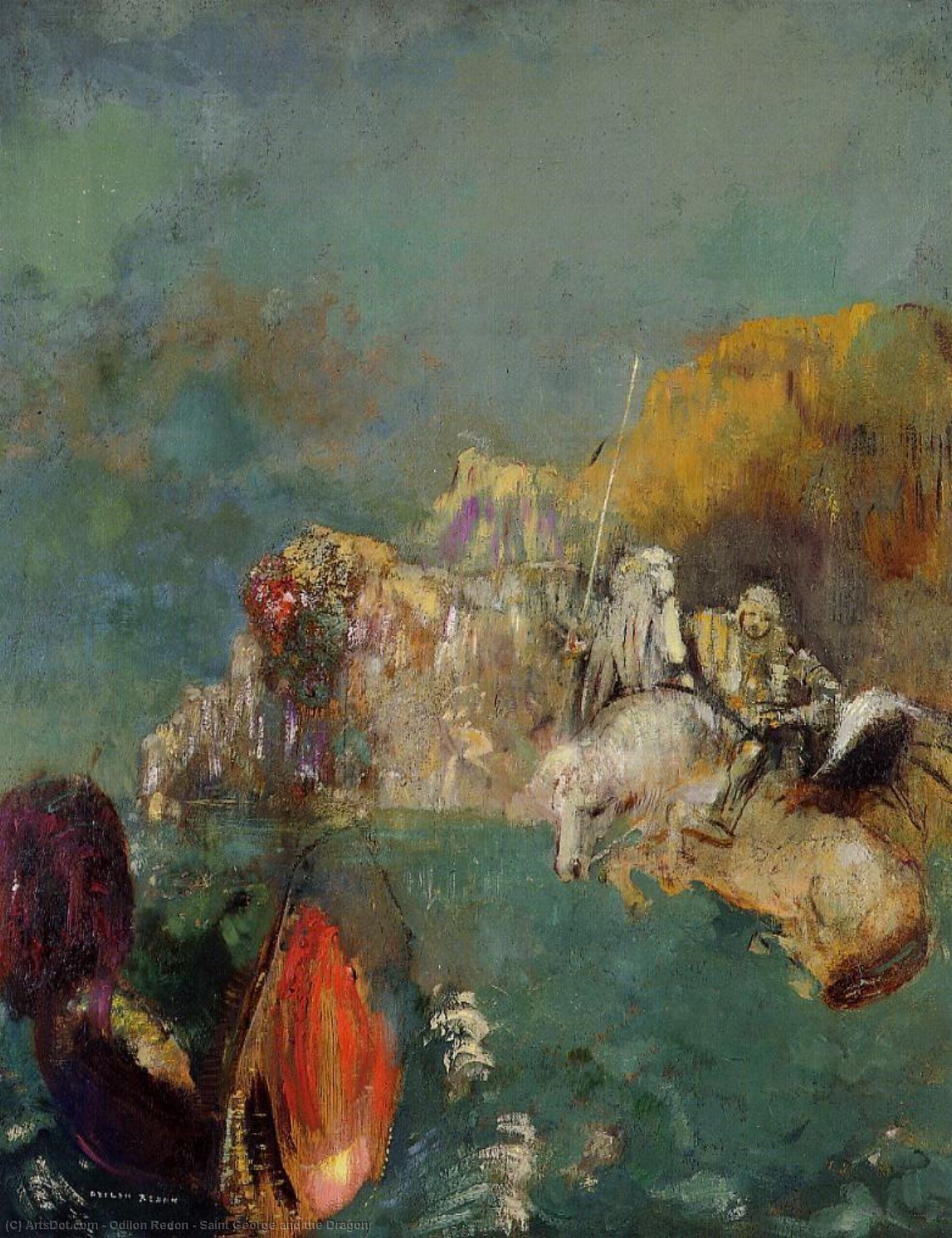 Saint George And The Dragon — Odilon Redon