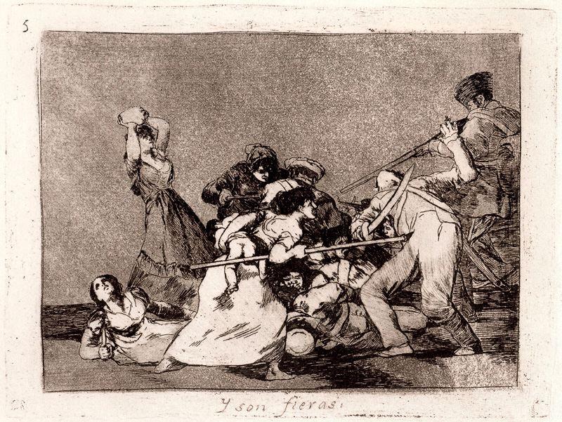 Y Son Fieras — Francisco José De Goya Y Lucientes