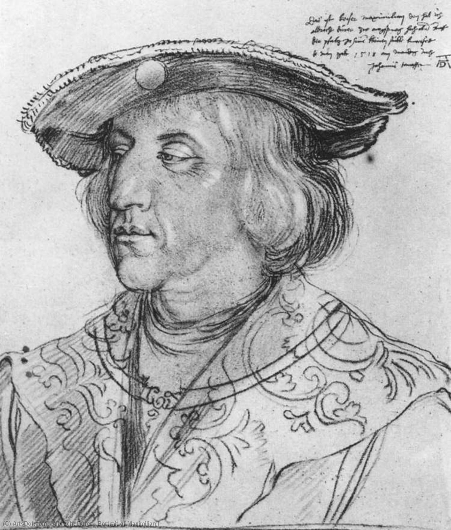 Portrait Of Maximilian I — Albrecht Dürer