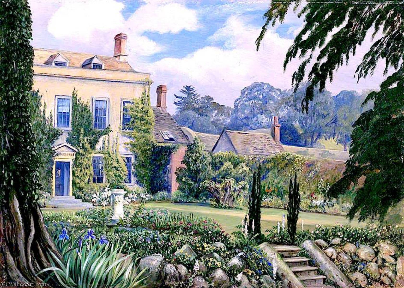 Mount House And Garden, Alderley, Gloucestershire, England — Marianne North