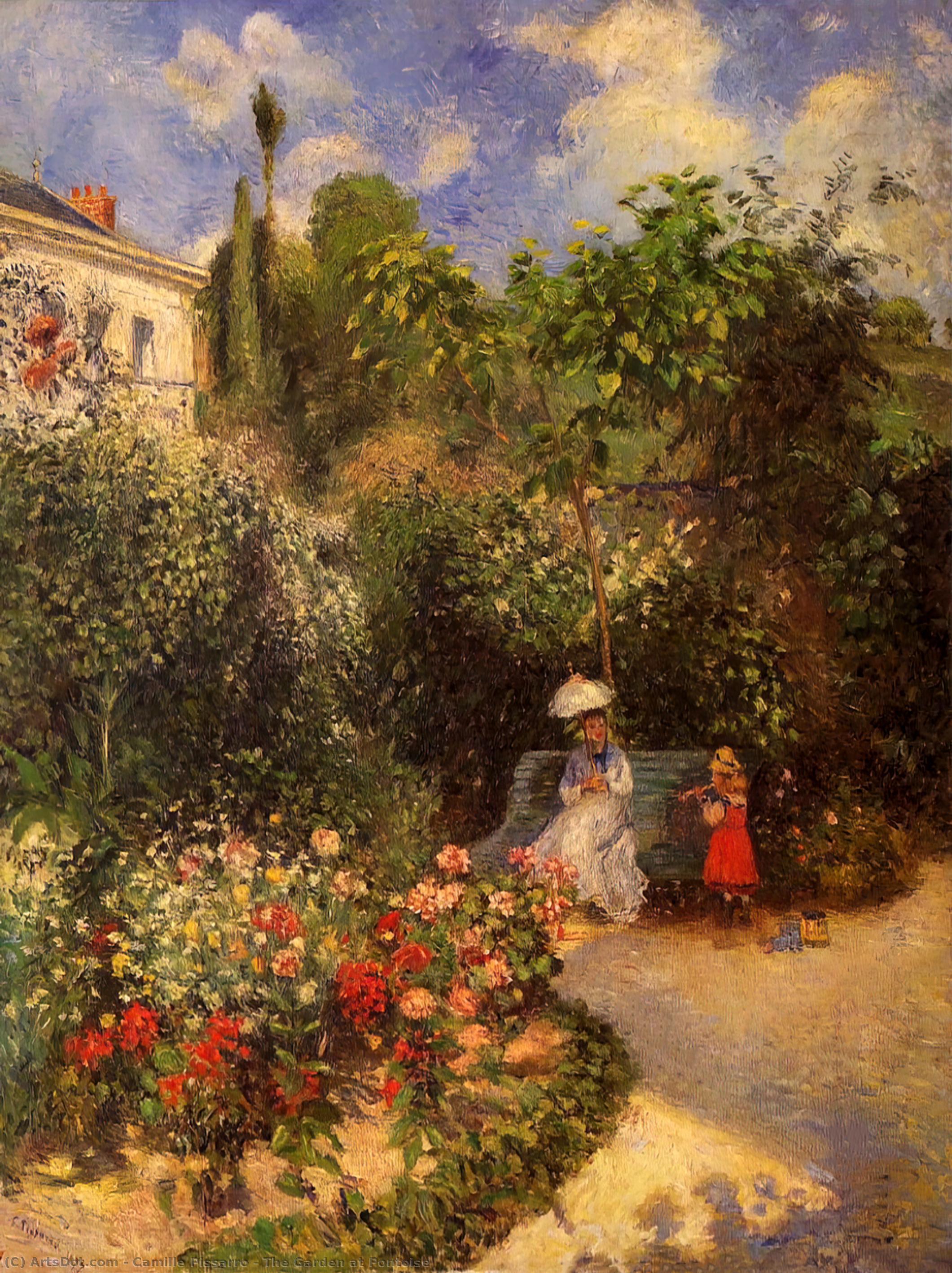 The Garden At Pontoise — Camille Pissarro