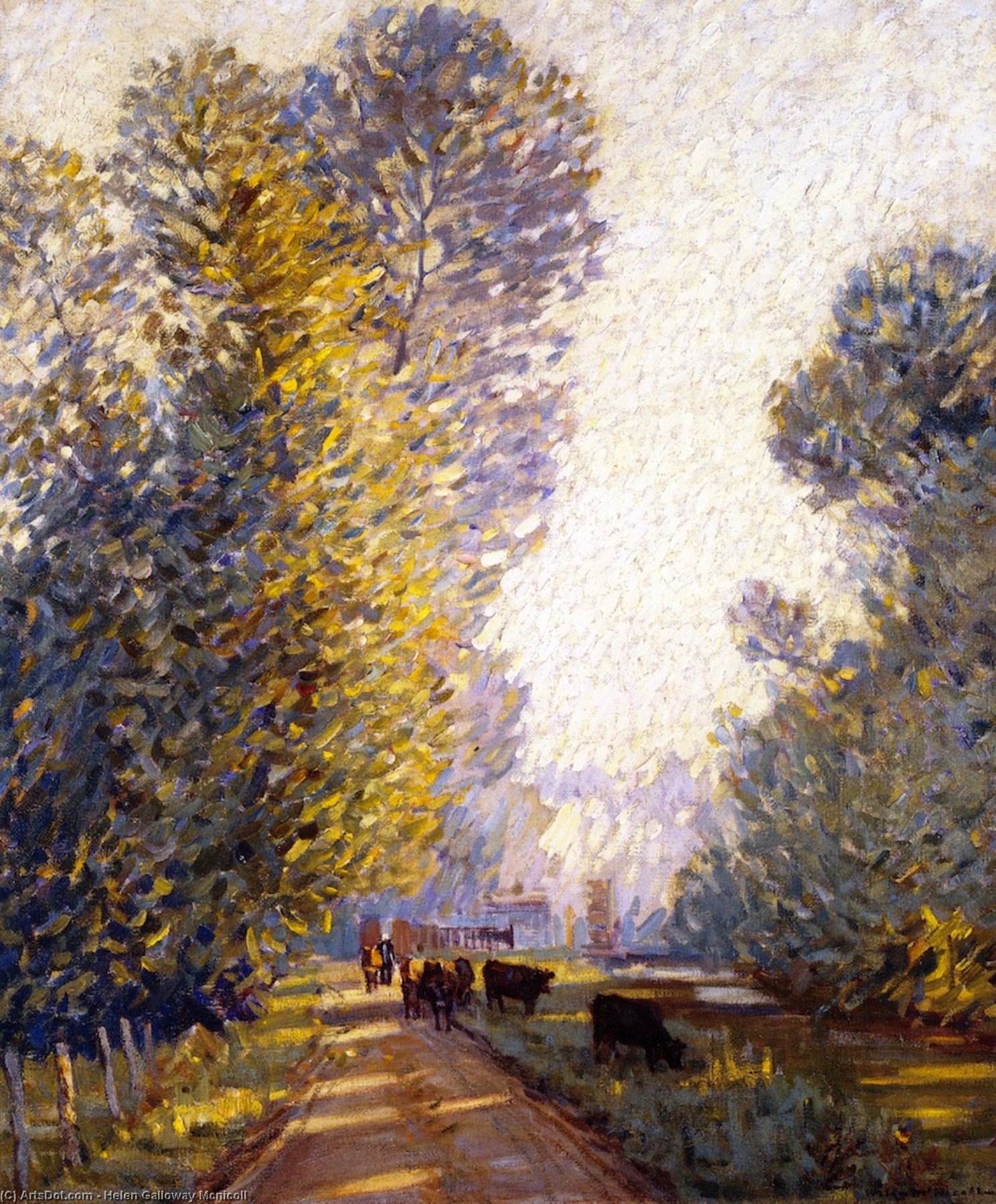 Landscape With Cows — Helen Galloway Mcnicoll