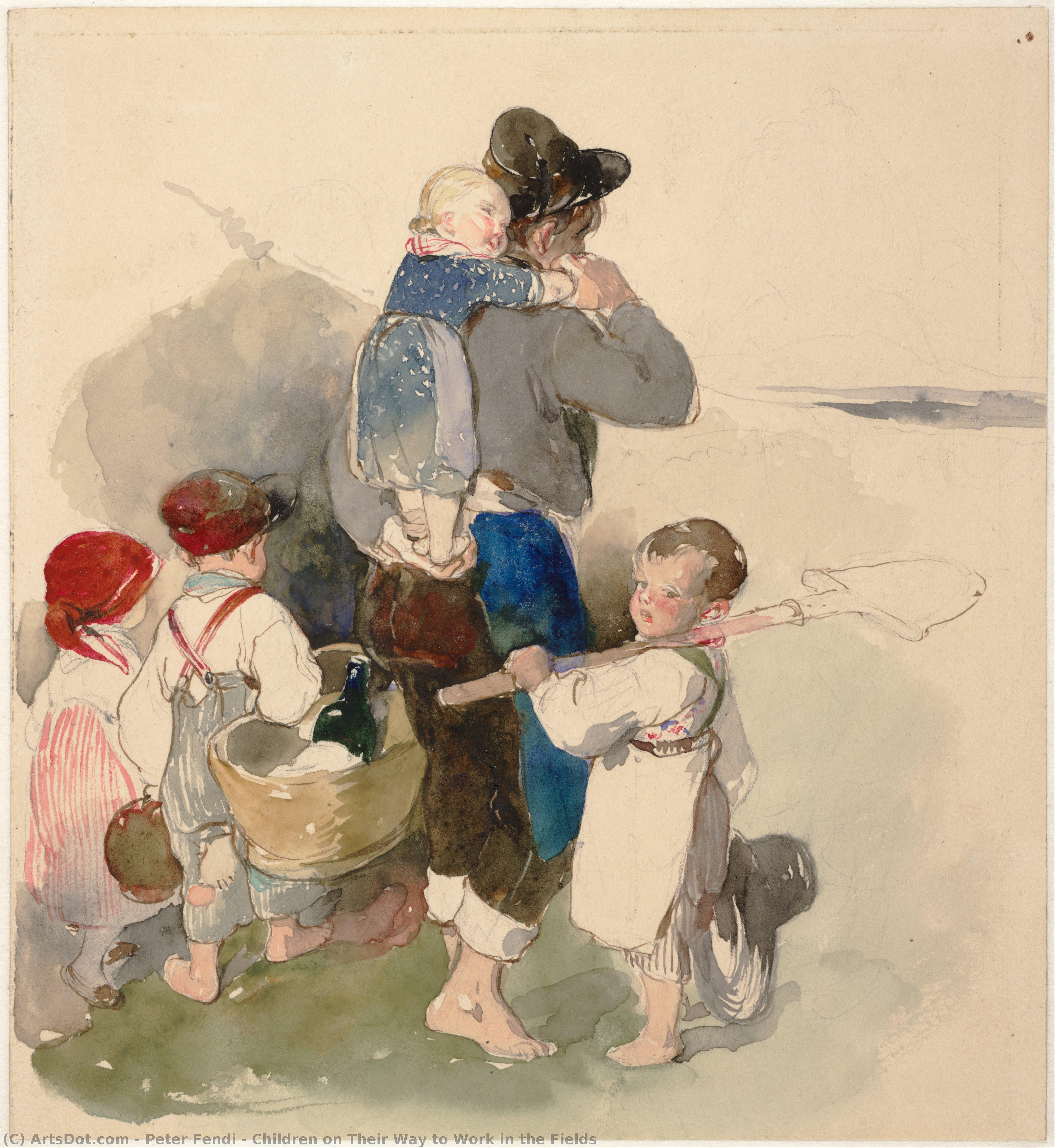 Children On Their Way To Work In The Fields — Peter Fendi
