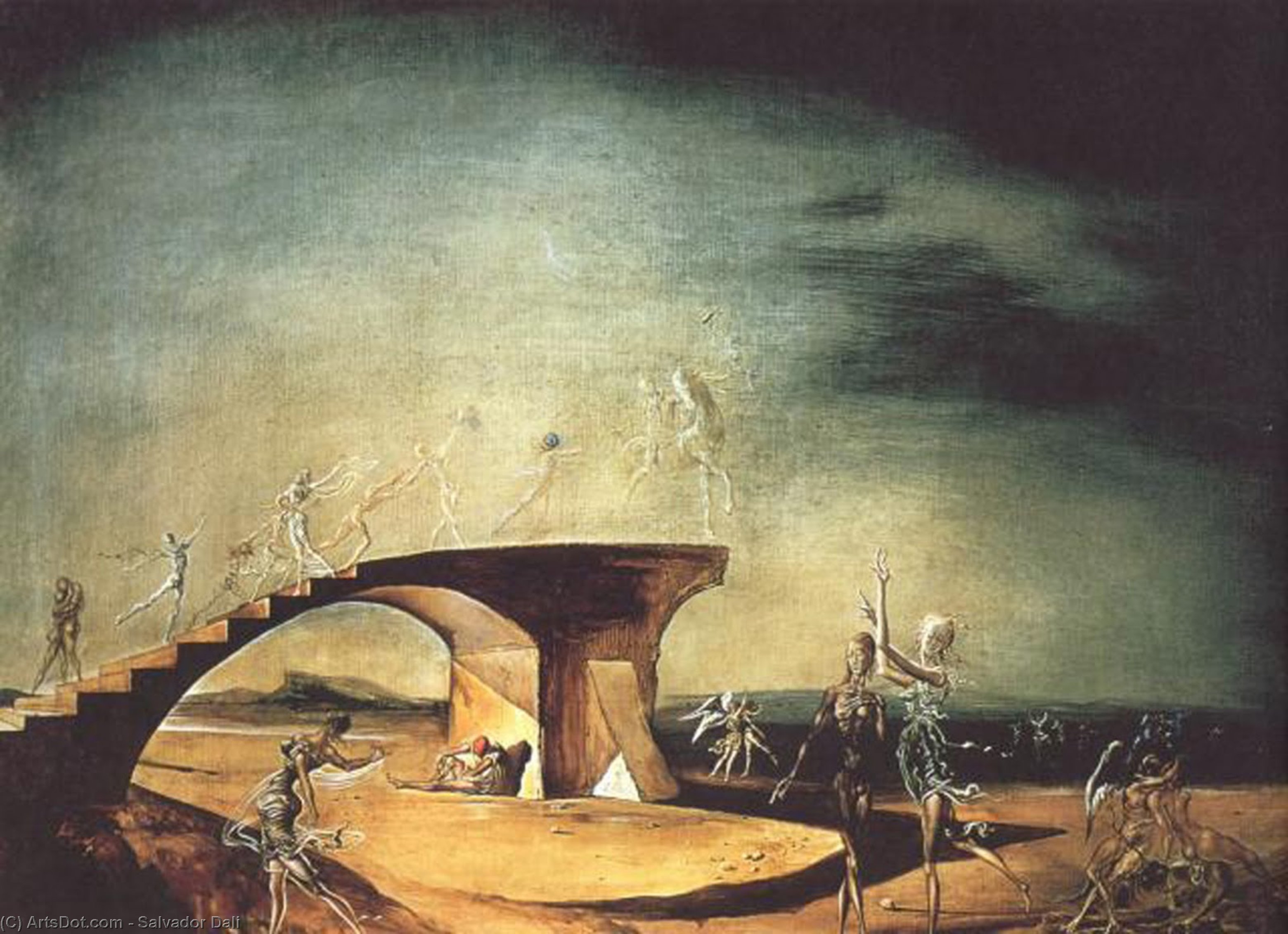 Die Zerbrochene Brücke Und Der Traum — Salvador Dalí