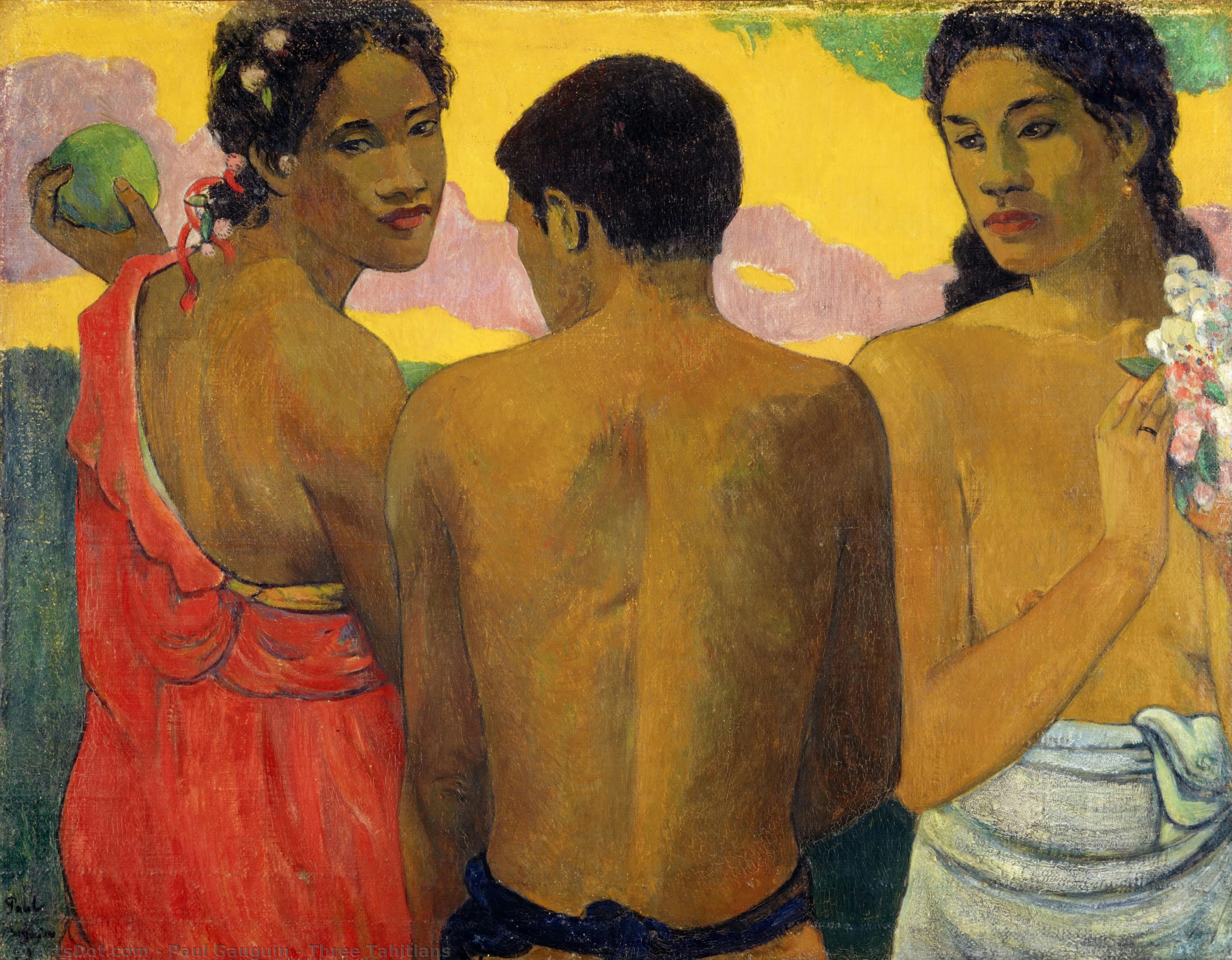 Three Tahitians — Eugène Henri Paul Gauguin