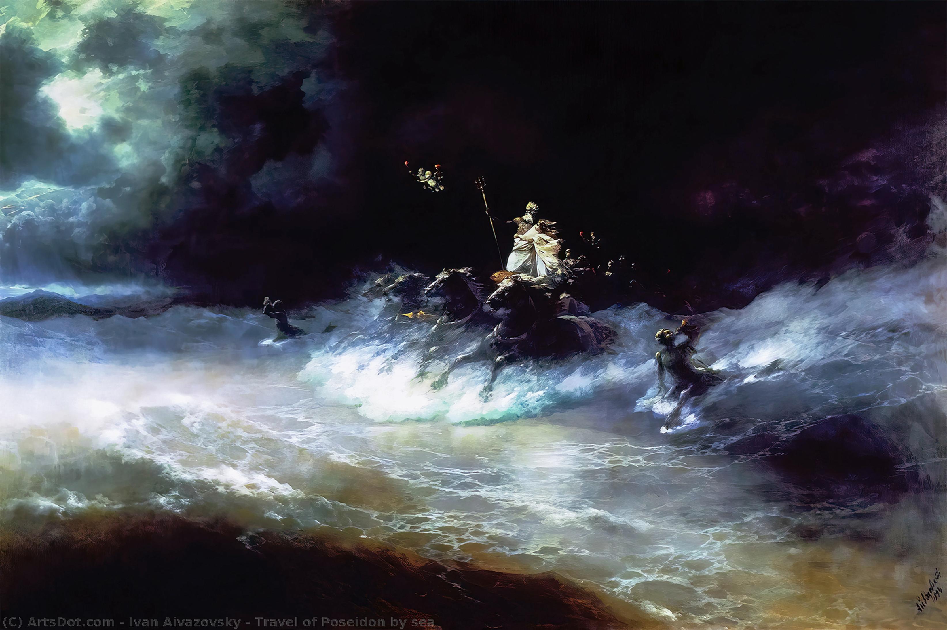 Travel Of Poseidon By Sea — Ivan Konstantinovich Aivazovsky