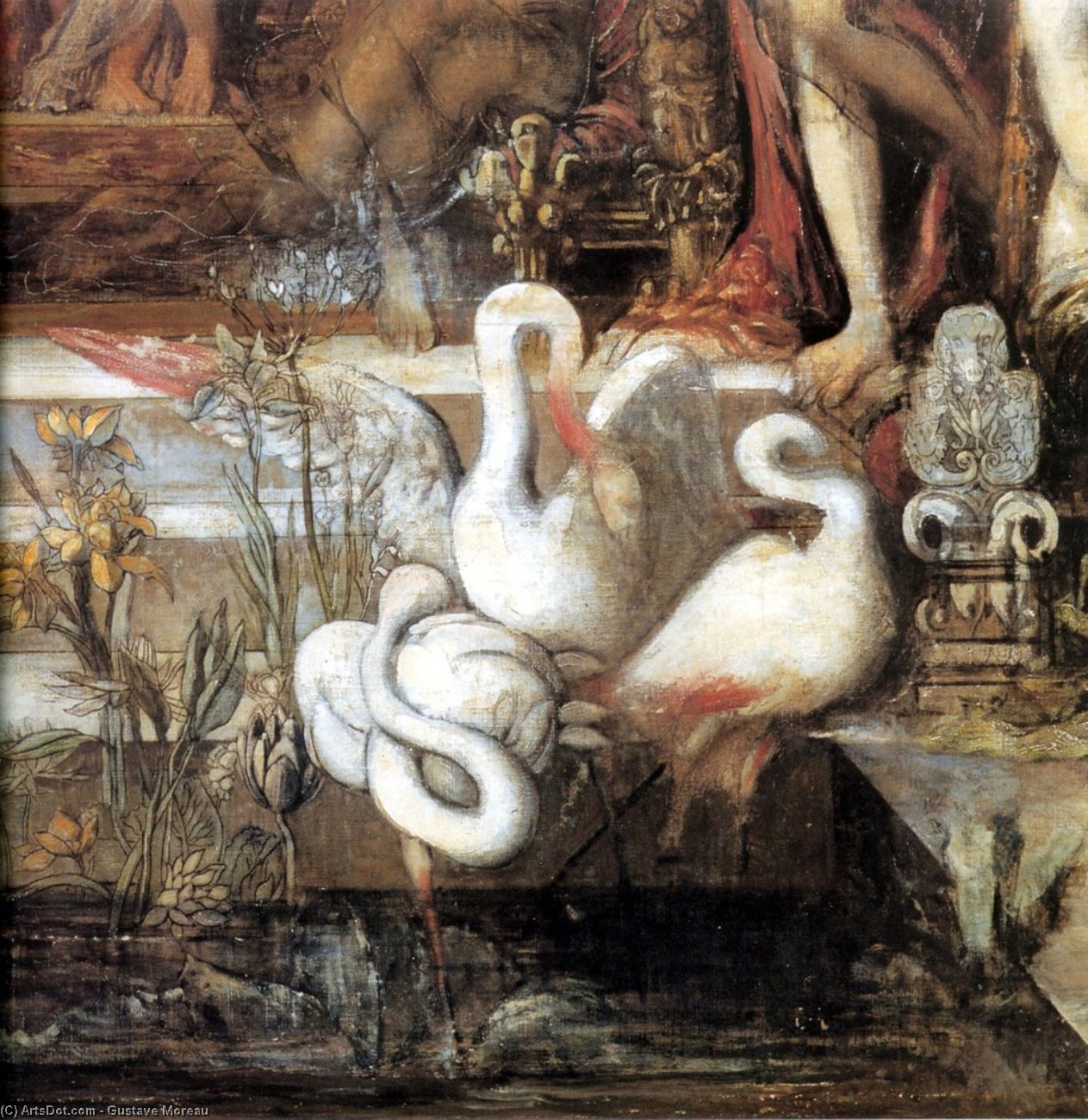 The Daughters Of Thespius (detail) — Gustave Moreau