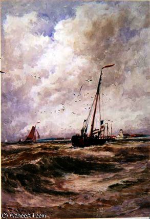 Fishing Boats Off Katwick — Thomas Bush Hardy