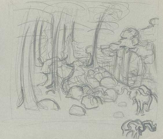 Composition Sketch 2 — Nicholas Roerich