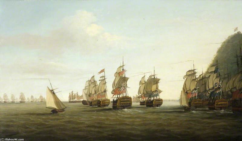 A British Squadron Off St Lucia — Dominic Serres