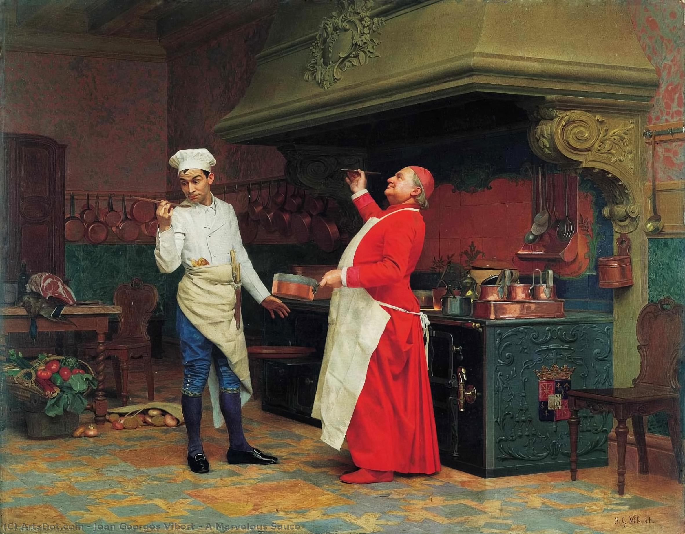 A Marvelous Sauce — Jehan Georges Vibert