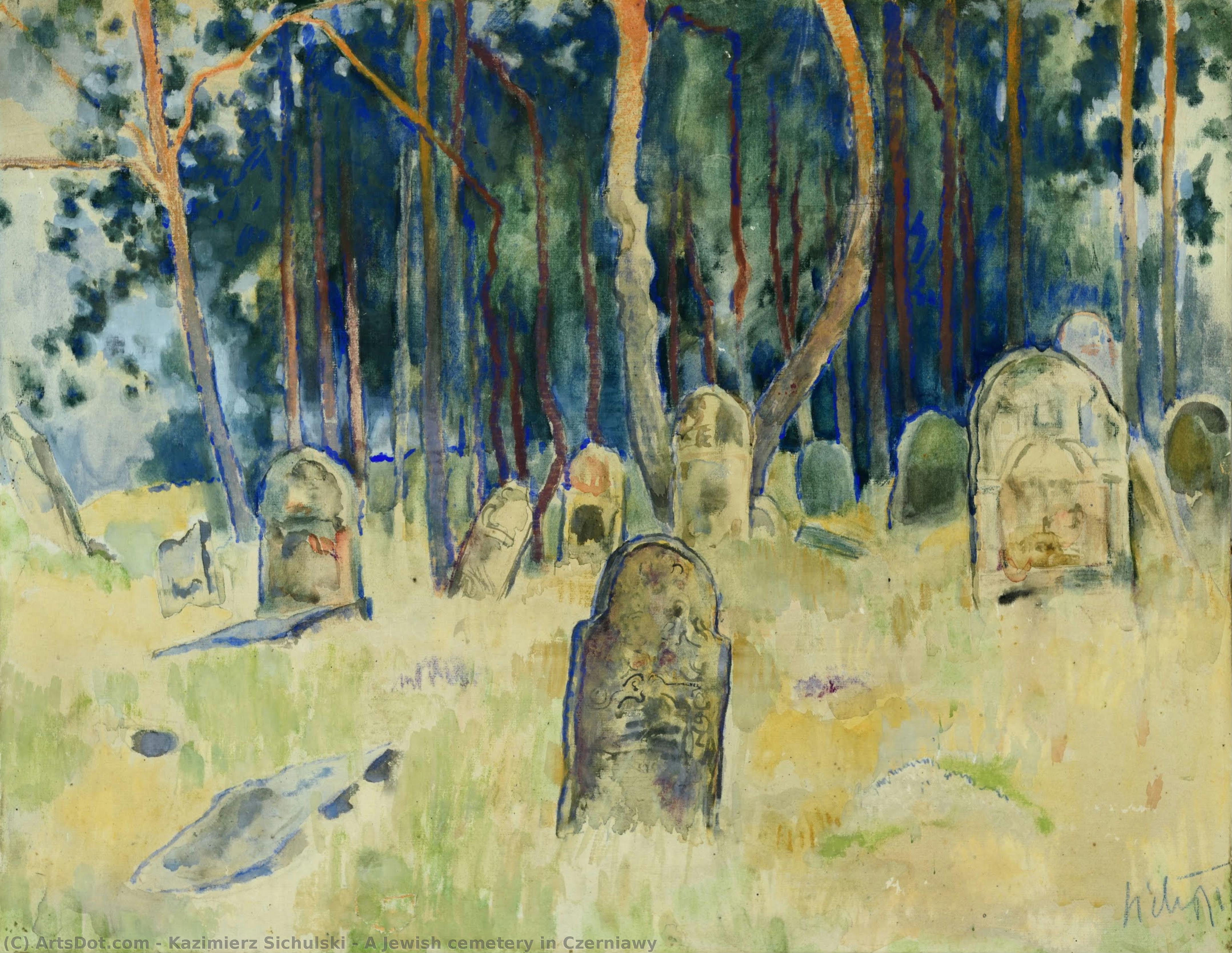 A Jewish Cemetery In Czerniawy — Kazimierz Sichulski