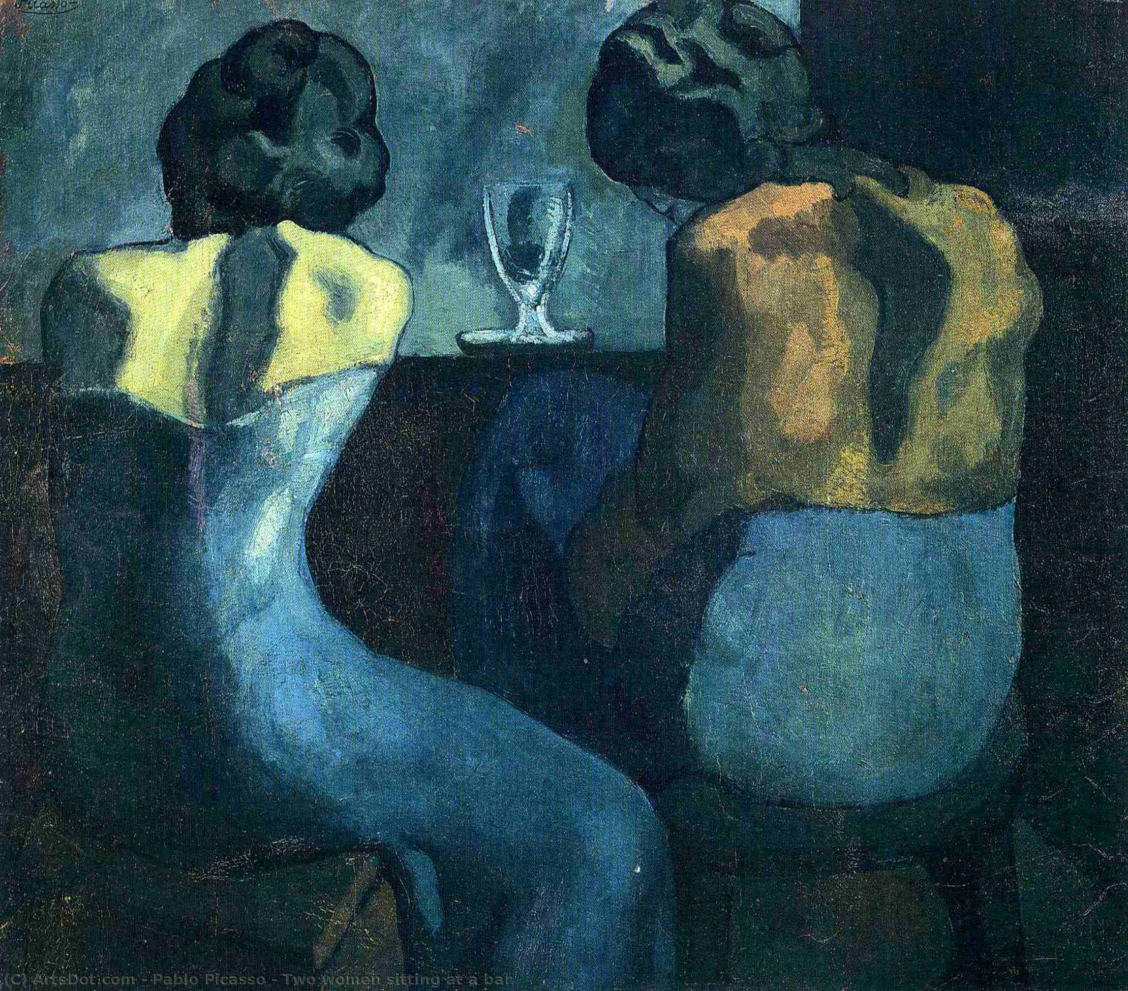 Two Women Sitting At A Bar — Pablo Picasso