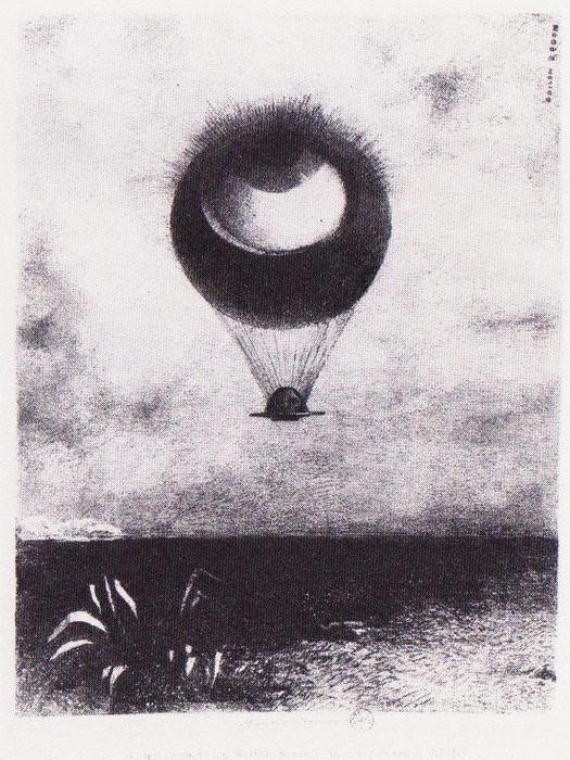 The Eye Like A Strange Balloon Goes To Infinity — Odilon Redon