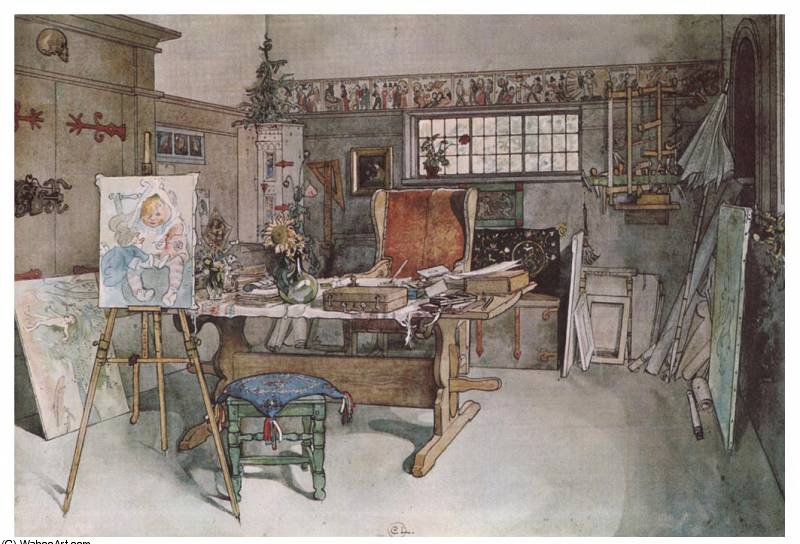 One Half On The Studio — Carl Larsson
