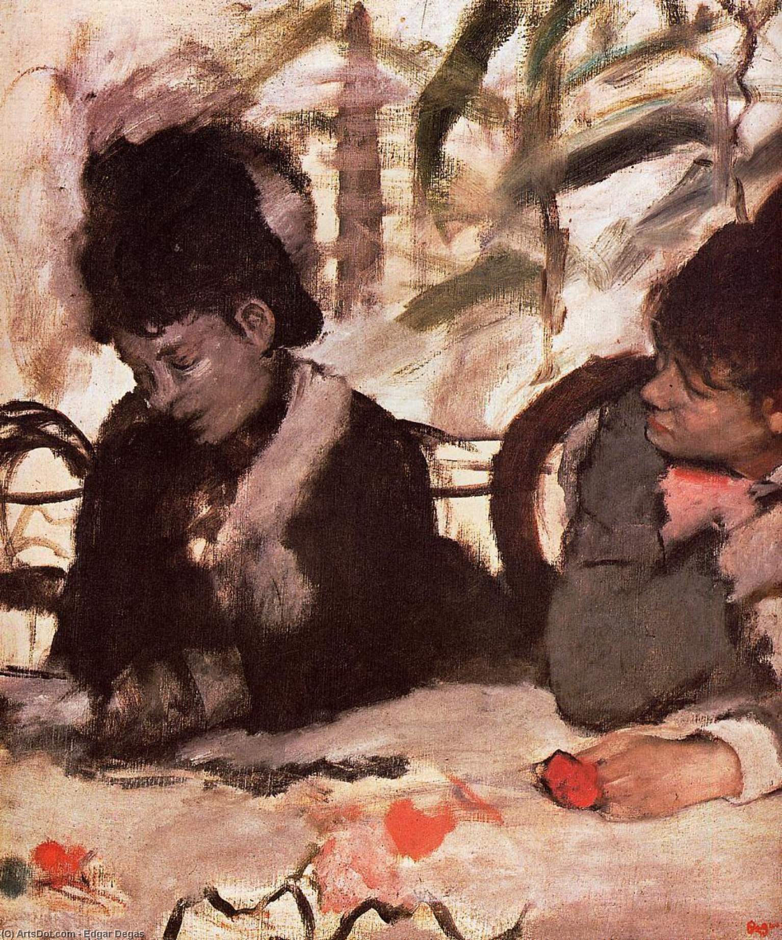 Cafe Concert - At Les Ambassadeurs — Edgar Degas