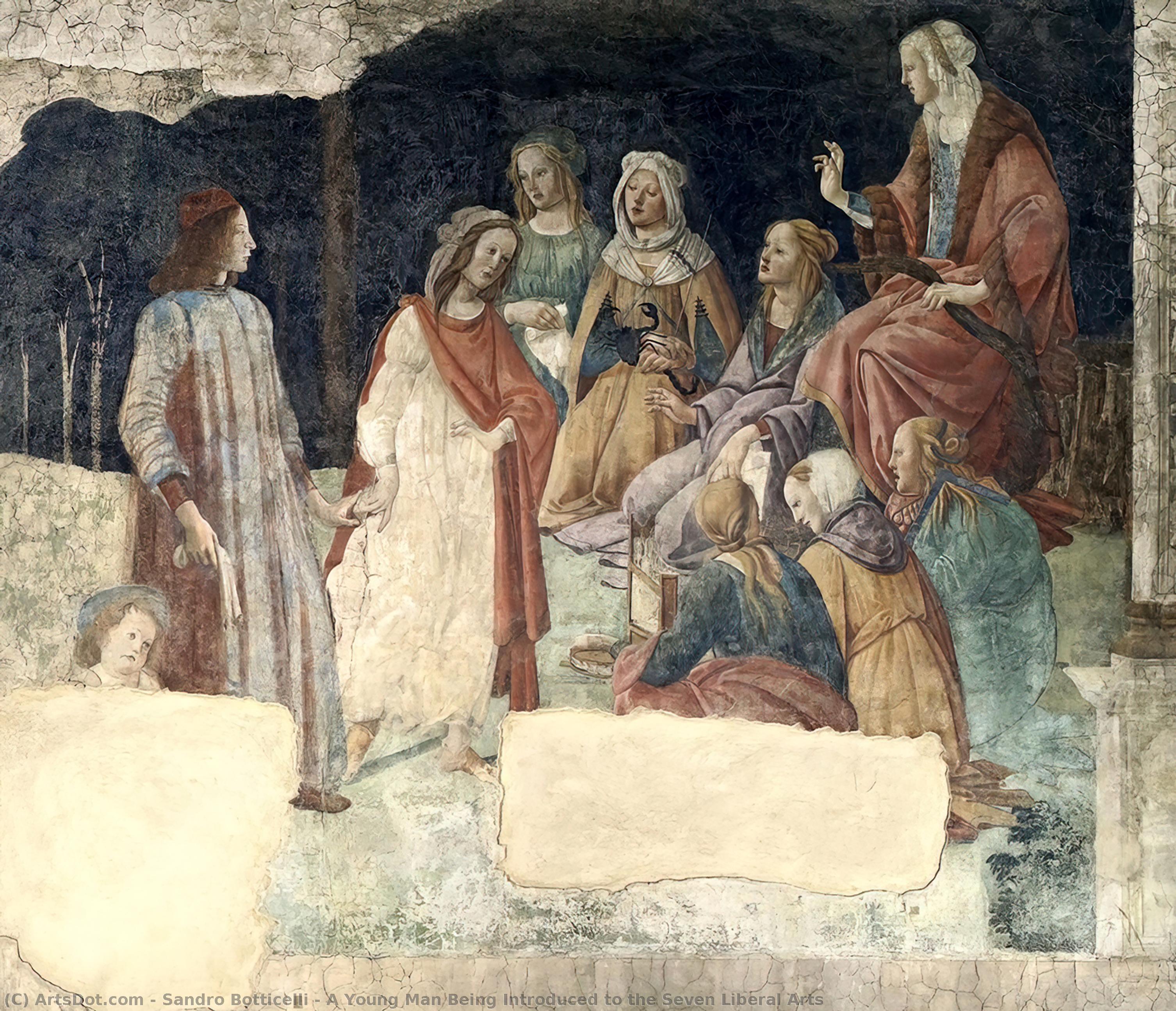 A Young Man Being Introduced To The Seven Liberal Arts — Sandro Botticelli