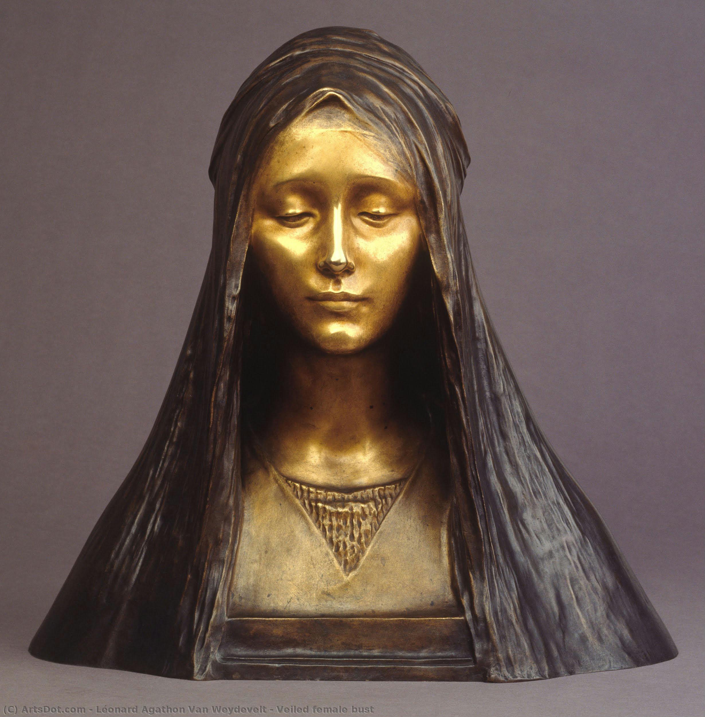 Veiled Female Bust — Léonard Agathon Van Weydevelt