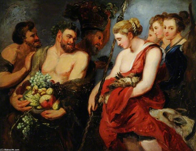 Diana, Returning From The Chase — William Etty