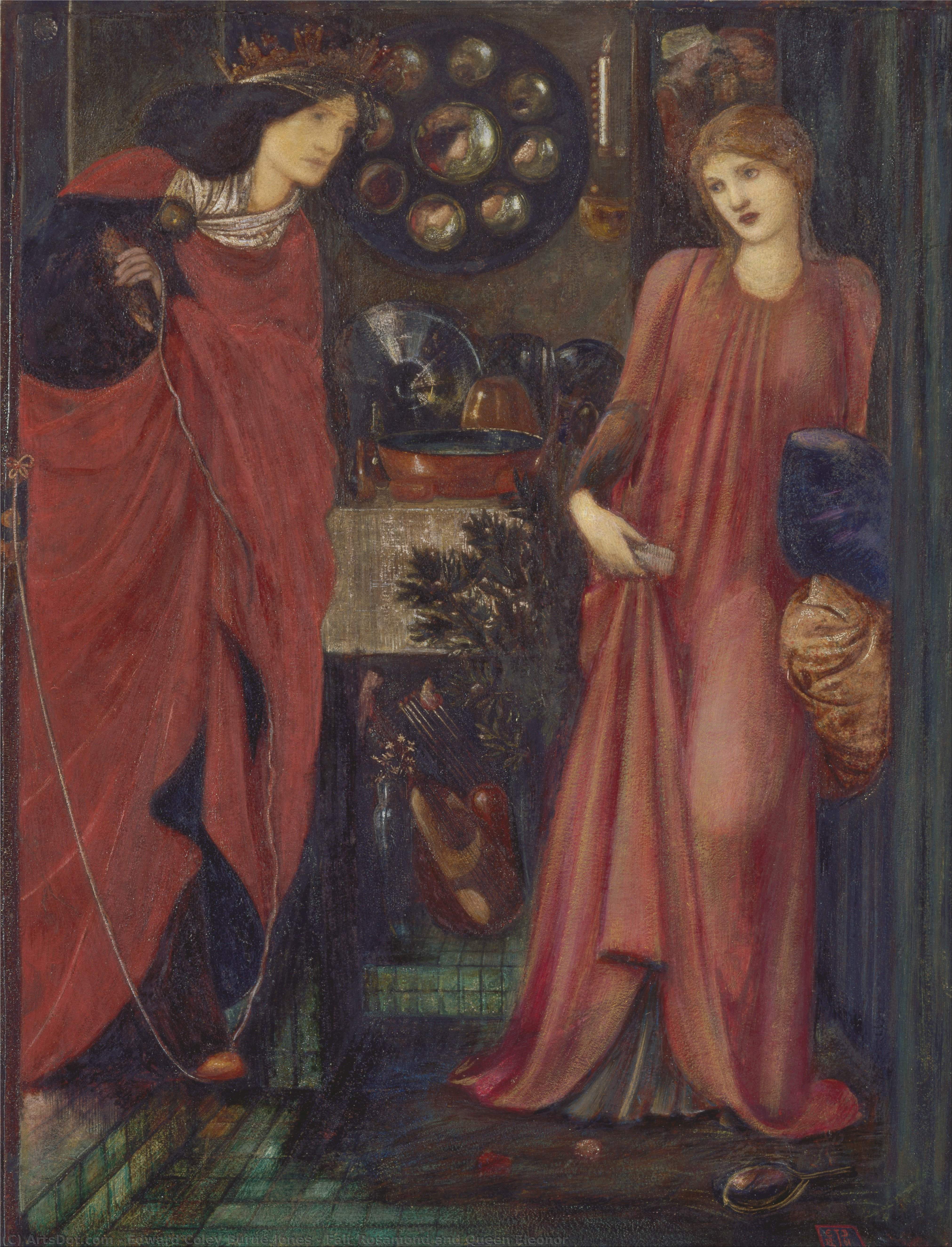 Fair Rosamond And Queen Eleonor — Edward Coley Burne-jones