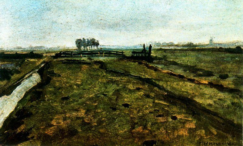 Landscape Near Amsterdam — Piet Mondrian
