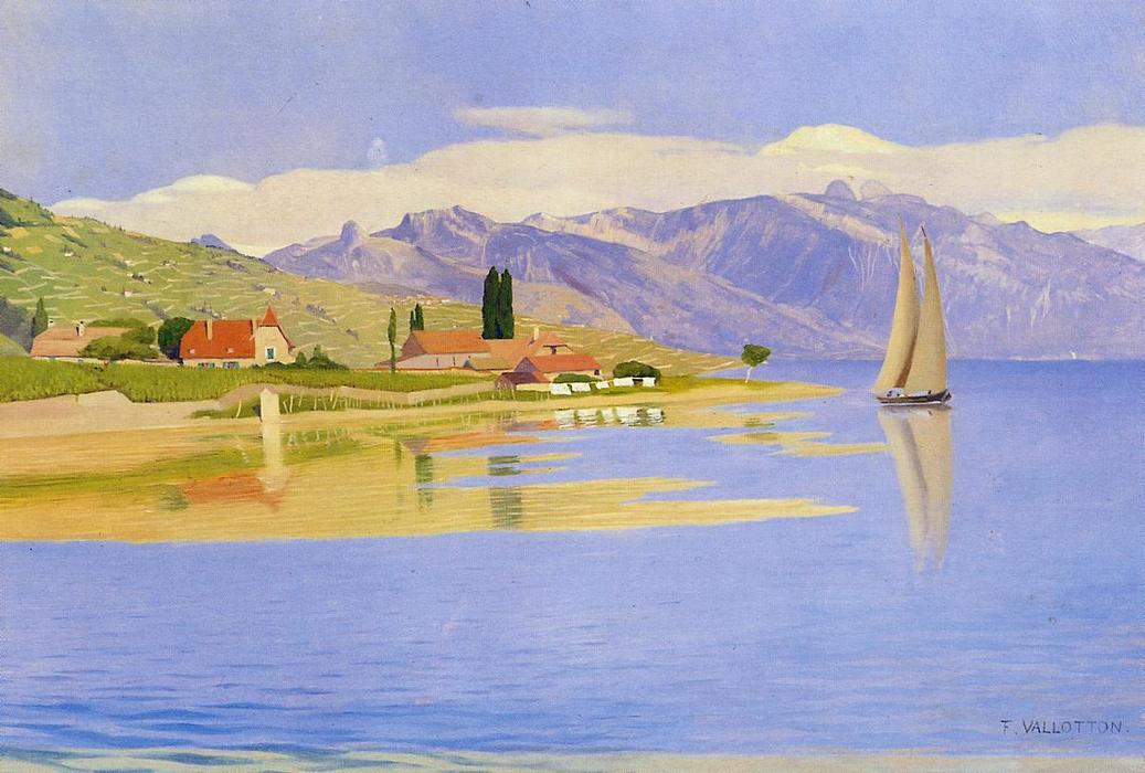 The Port Of Pully — Félix Vallotton