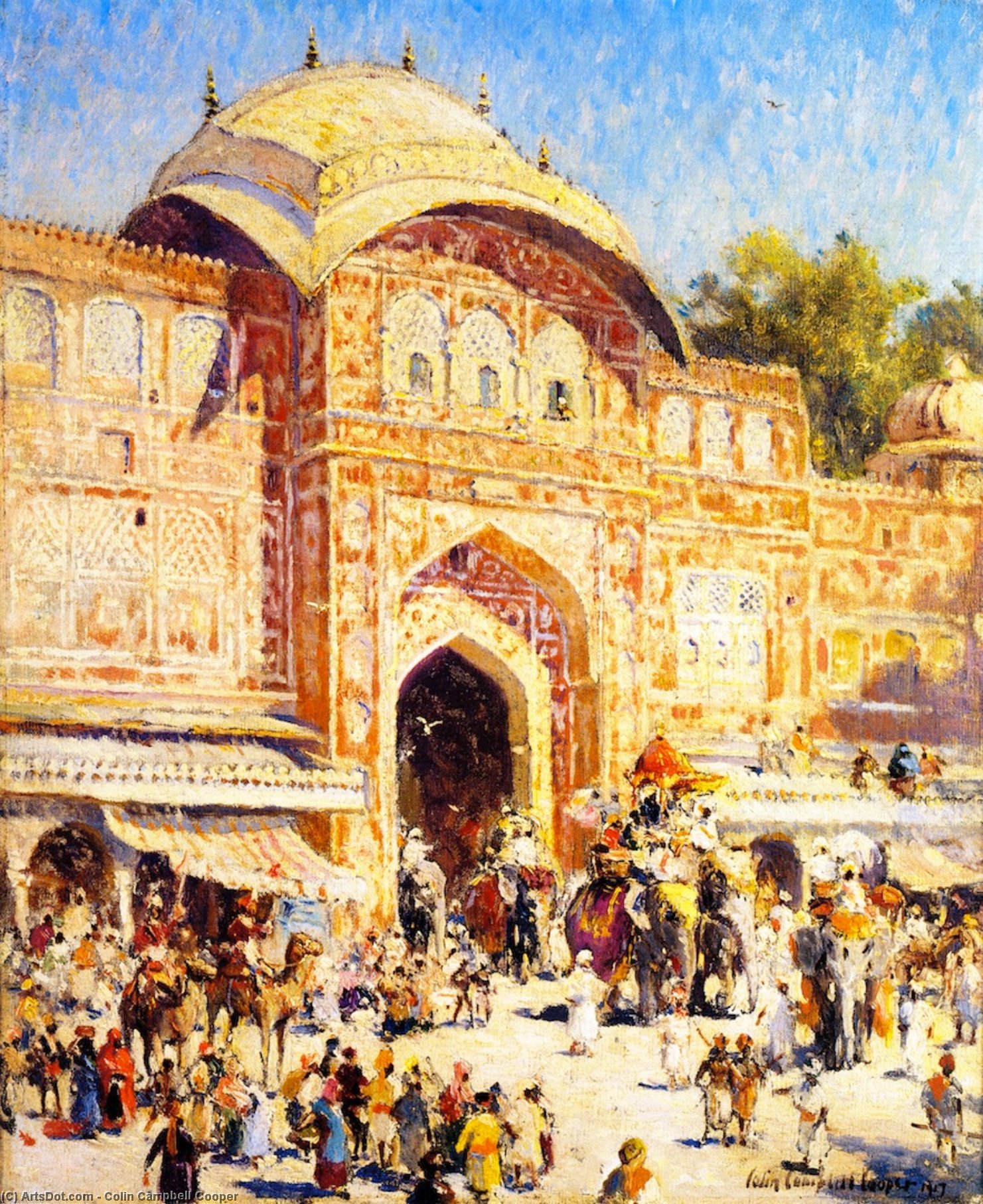 Entrance To The Maharaja's Palace — Colin Campbell Cooper