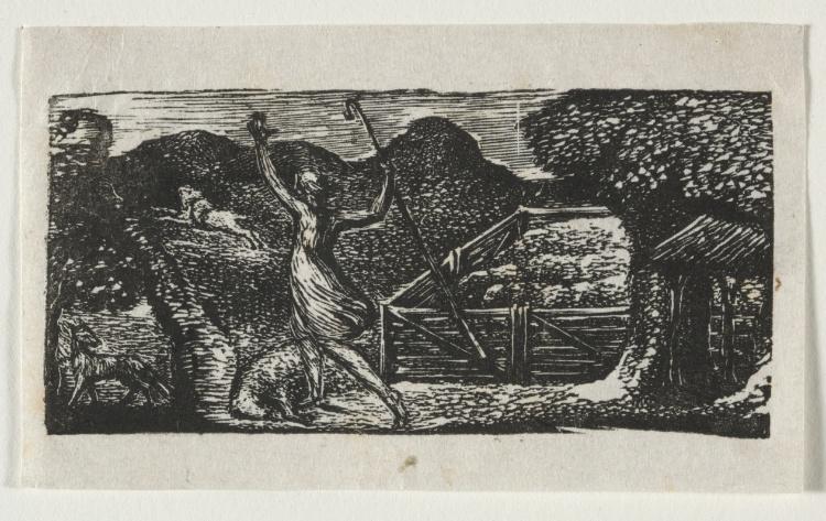 The Pastorals Of Virgil, Eclogue I. The Shepherd Chases Away A Wolf — William Blake